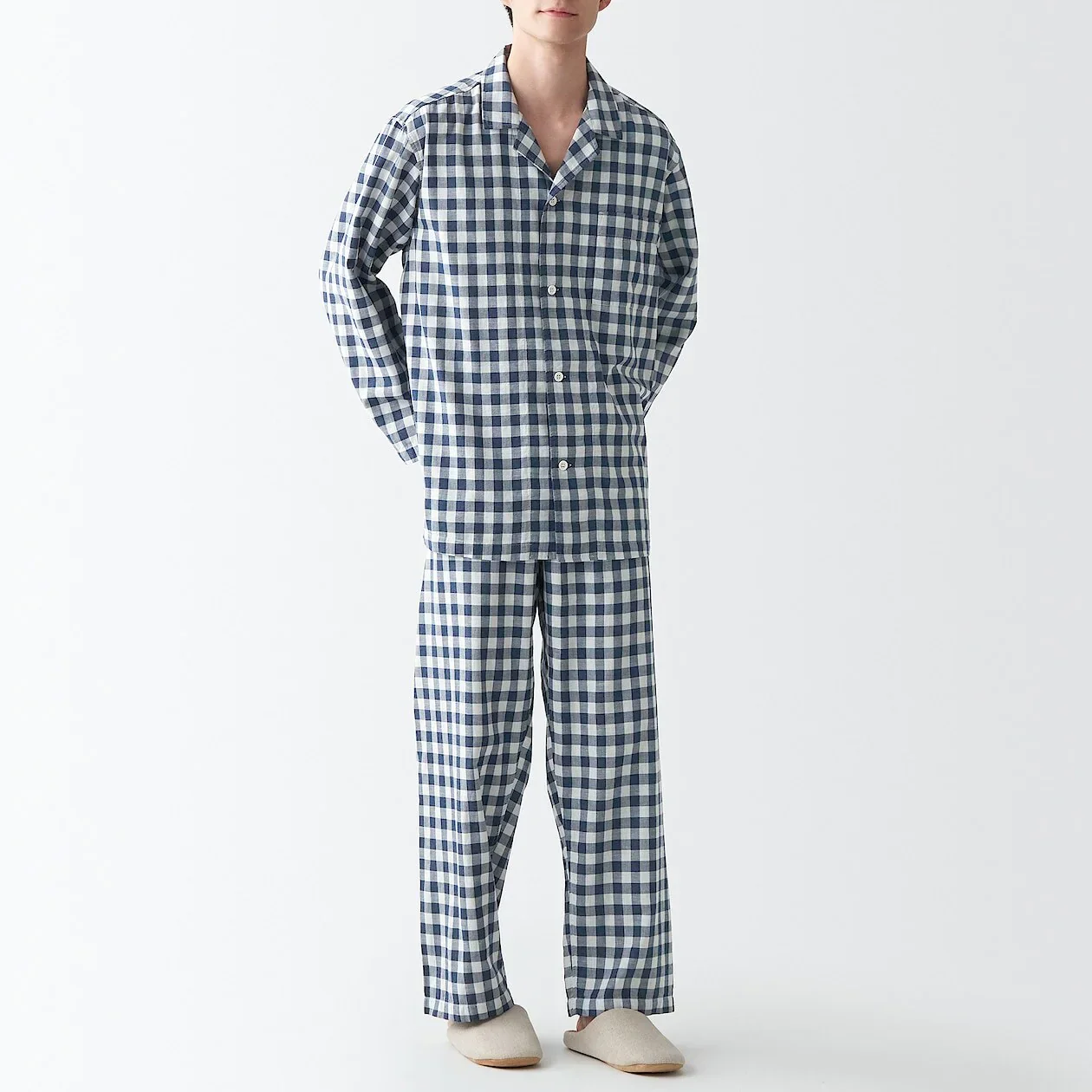 Men's Side Seamless Double Gauze Pajamas - Image 38