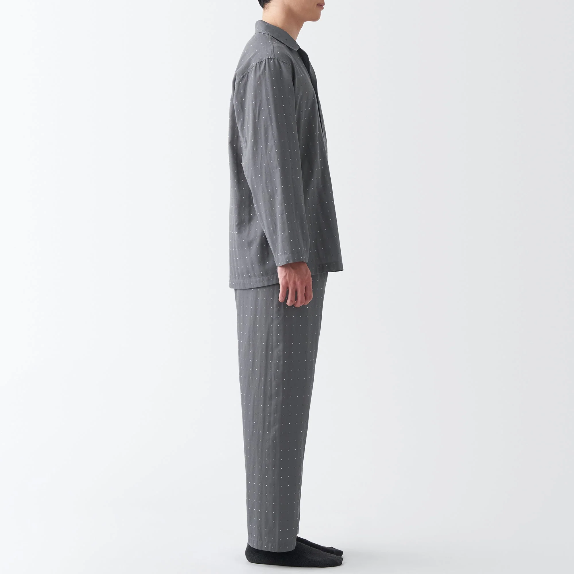 Men's Side Seamless Double Gauze Pajamas - Image 16