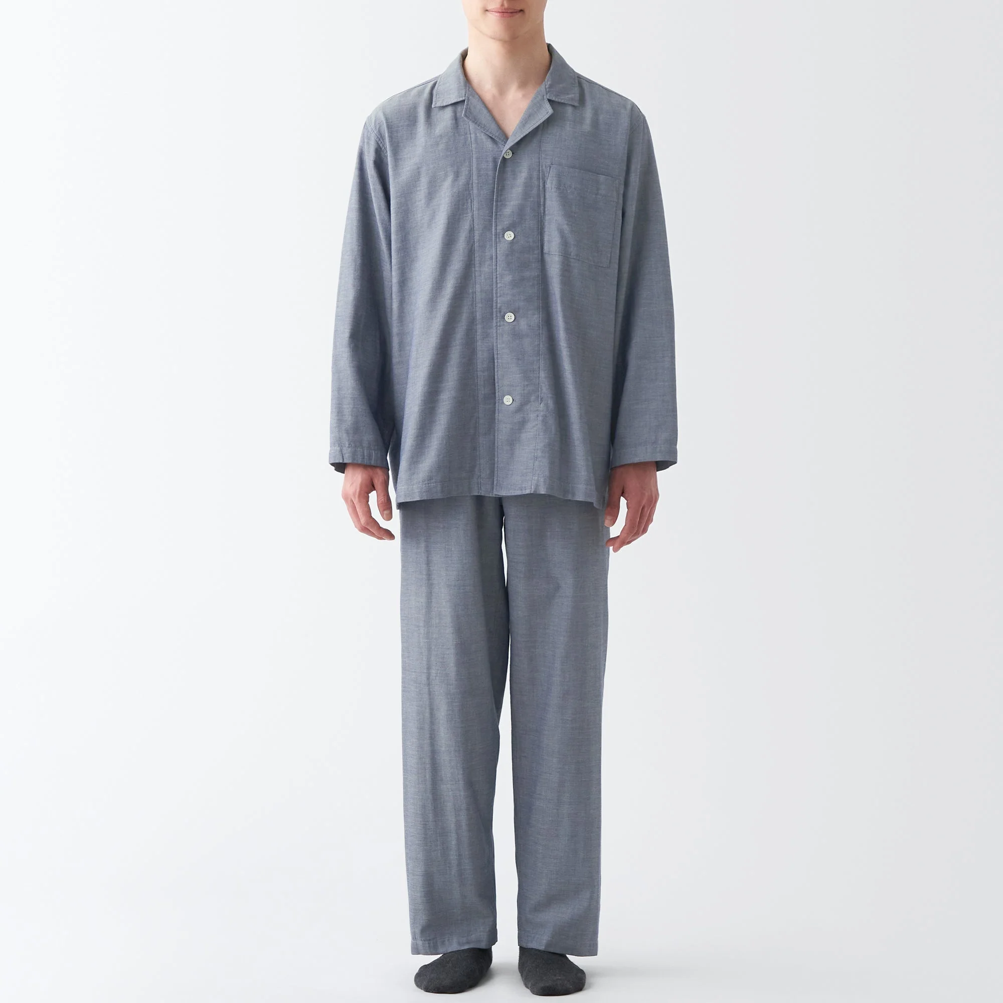 Men's Side Seamless Double Gauze Pajamas - Image 26