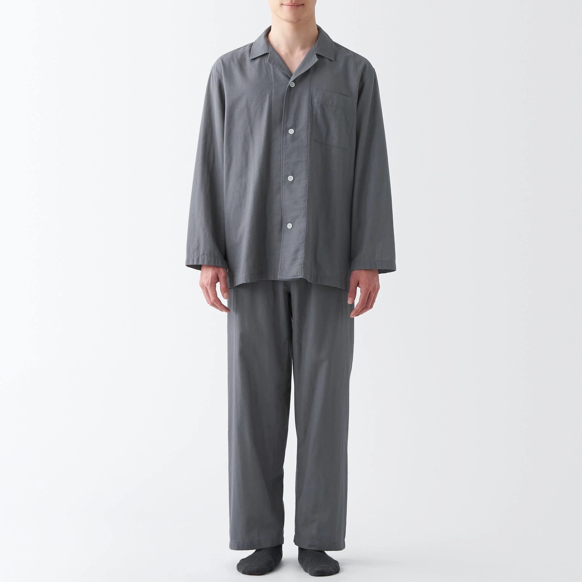 Men's Side Seamless Double Gauze Pajamas - Image 37