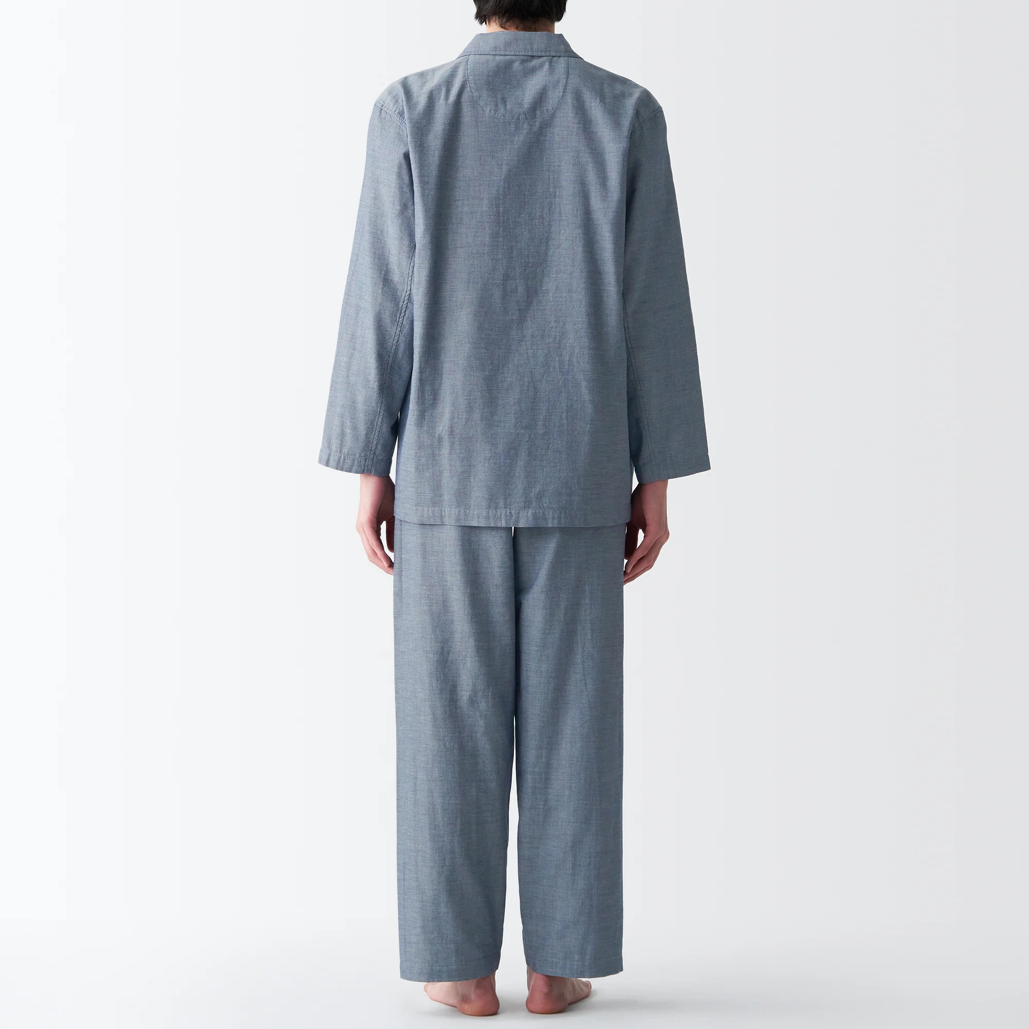Men's Side Seamless Double Gauze Pajamas - Image 16