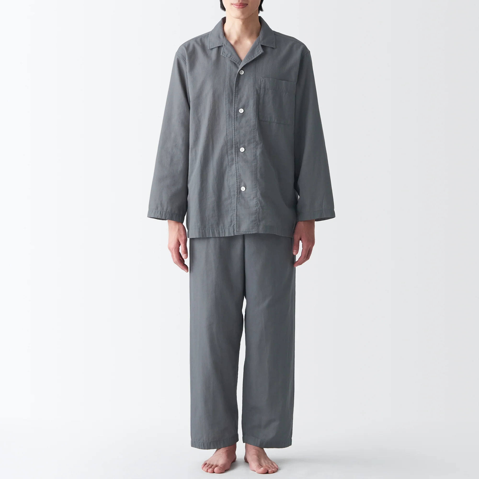 Men's Side Seamless Double Gauze Pajamas - Image 3