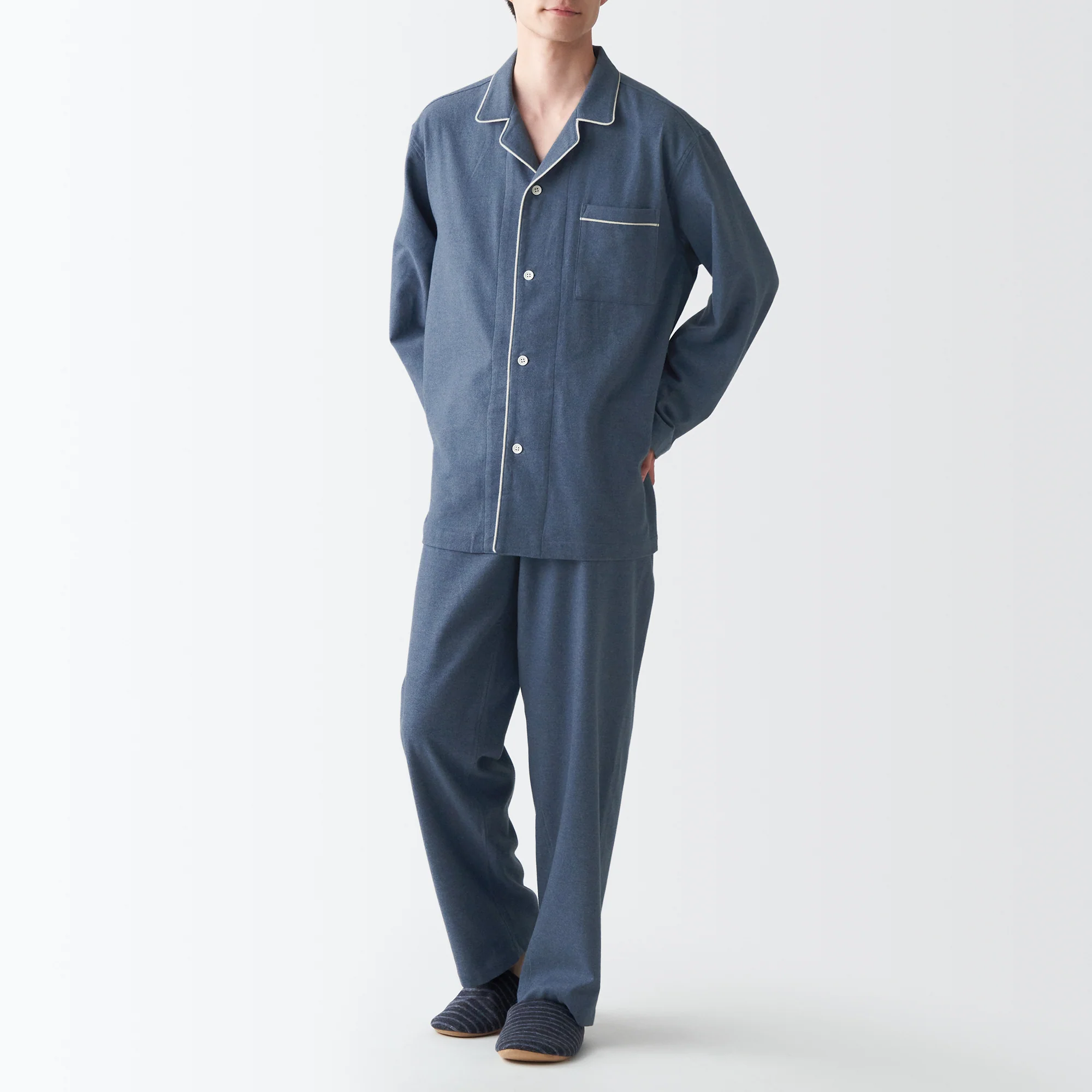 Men's Side-Seamless Flannel Pajamas - Image 13