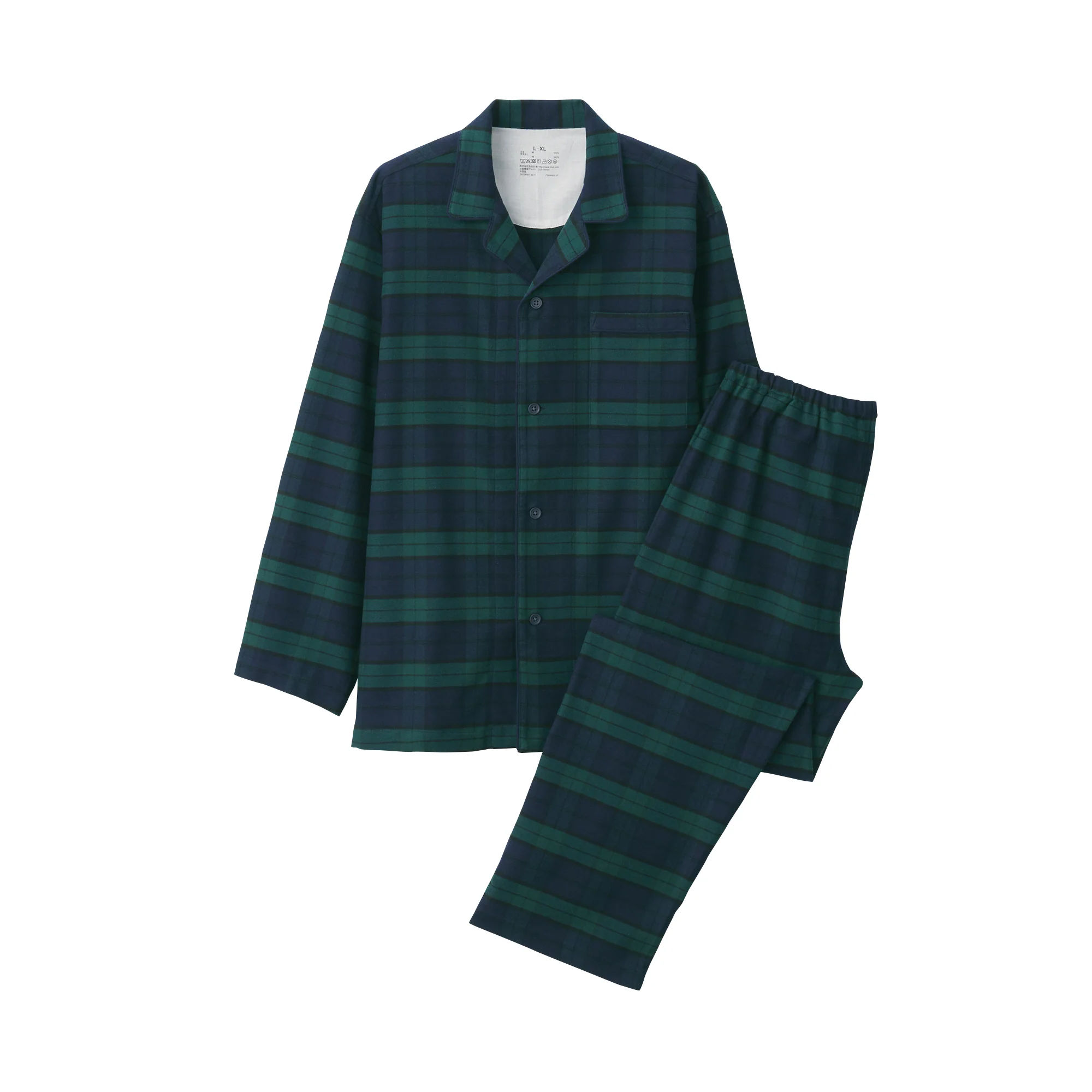 Men's Side-Seamless Flannel Pajamas - Image 52