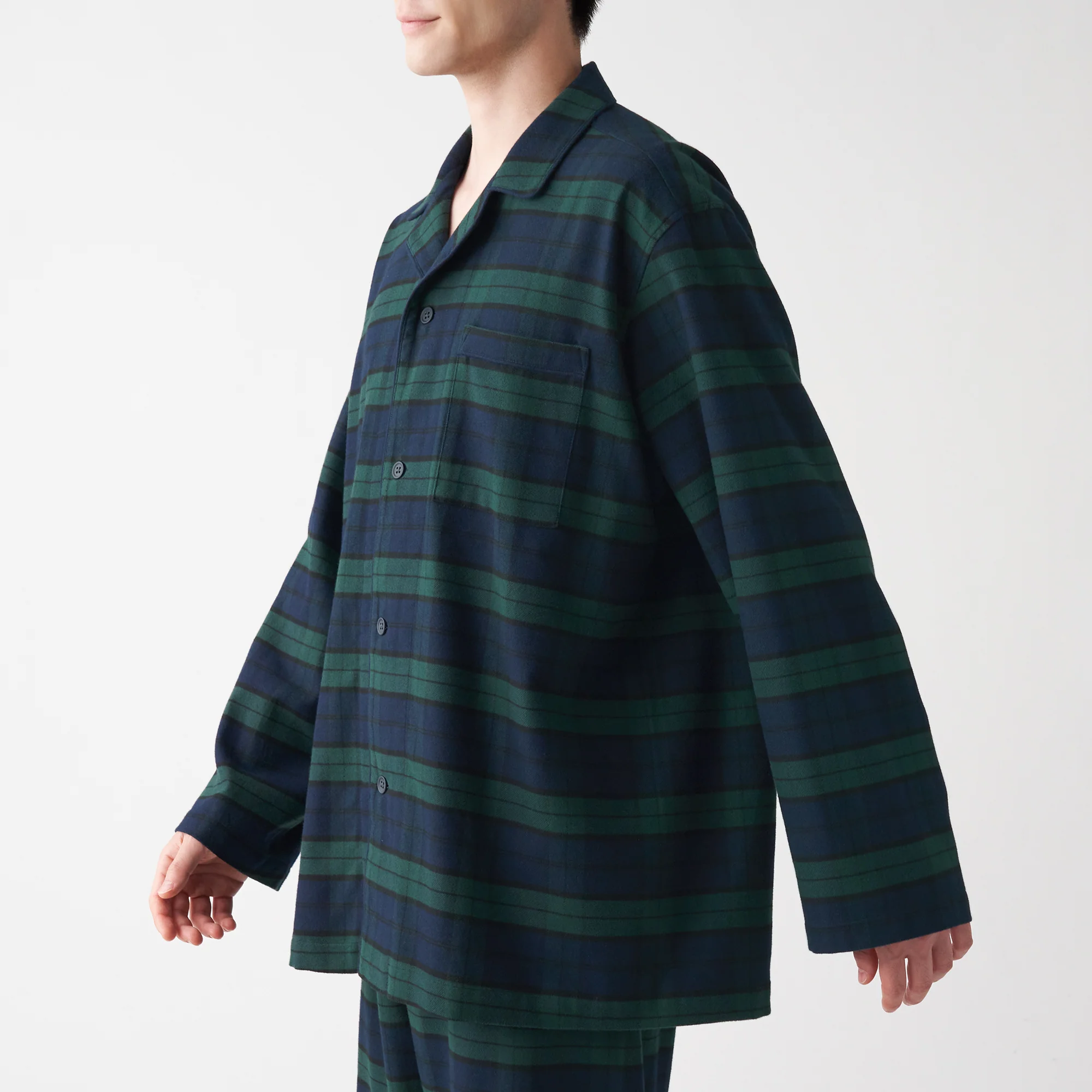 Men's Side-Seamless Flannel Pajamas - Image 58