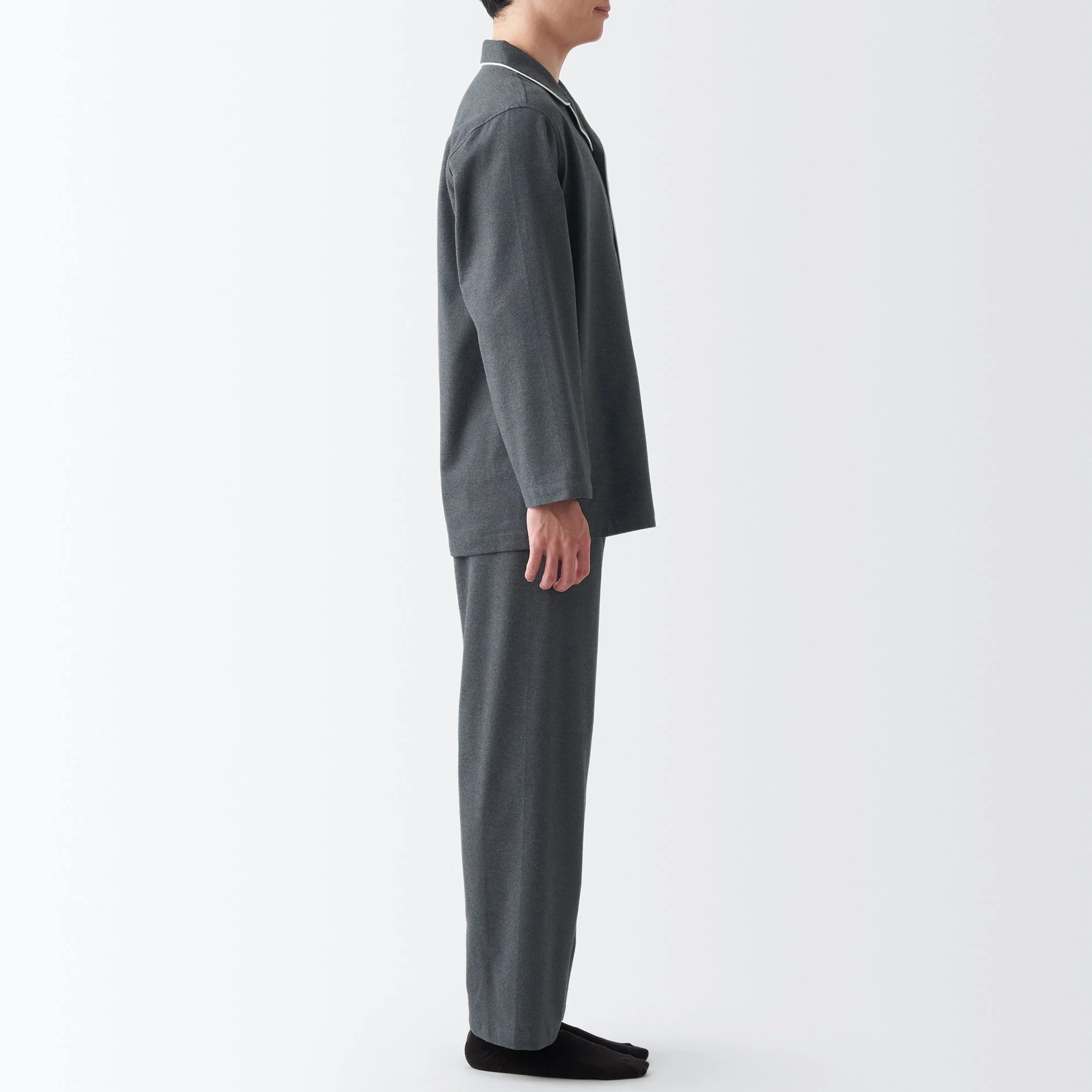 Men's Side Seamless Flannel Pajamas - Image 15