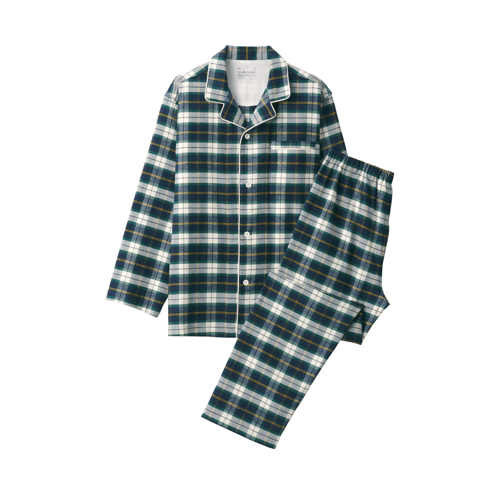 Men's Side Seamless Flannel Pajamas - Image 2
