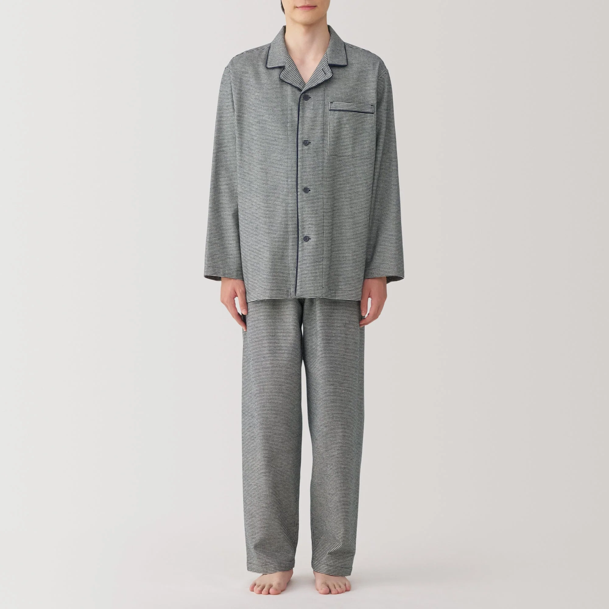 Men's Side Seamless Flannel Pajamas - Image 4