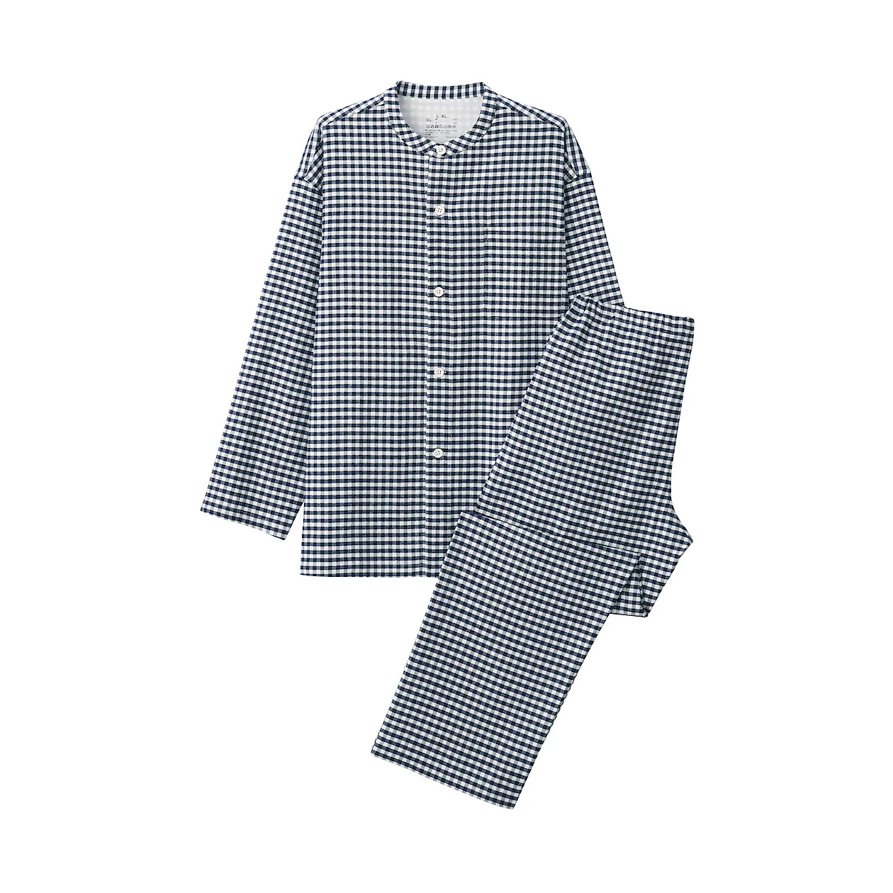 Men's Side-Seamless Flannel Stand Collar Pajamas - Image 11