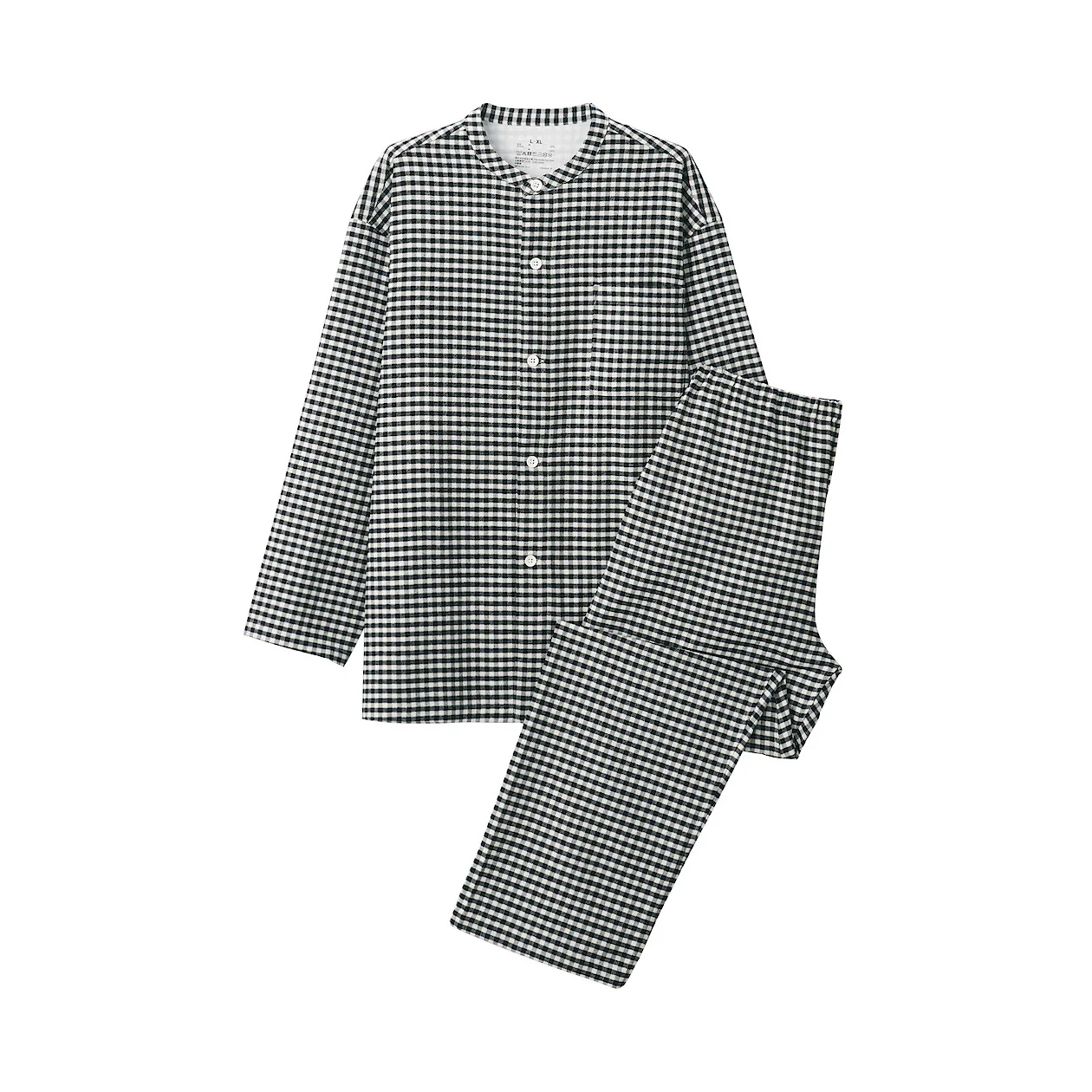 Men's Side-Seamless Flannel Stand Collar Pajamas - Image 2