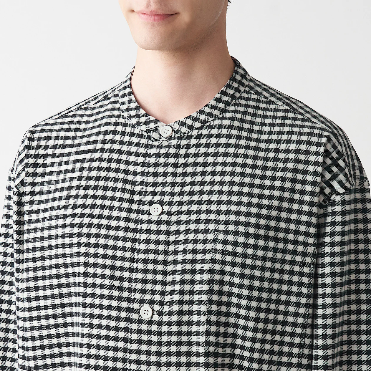 Men's Side-Seamless Flannel Stand Collar Pajamas - Image 6