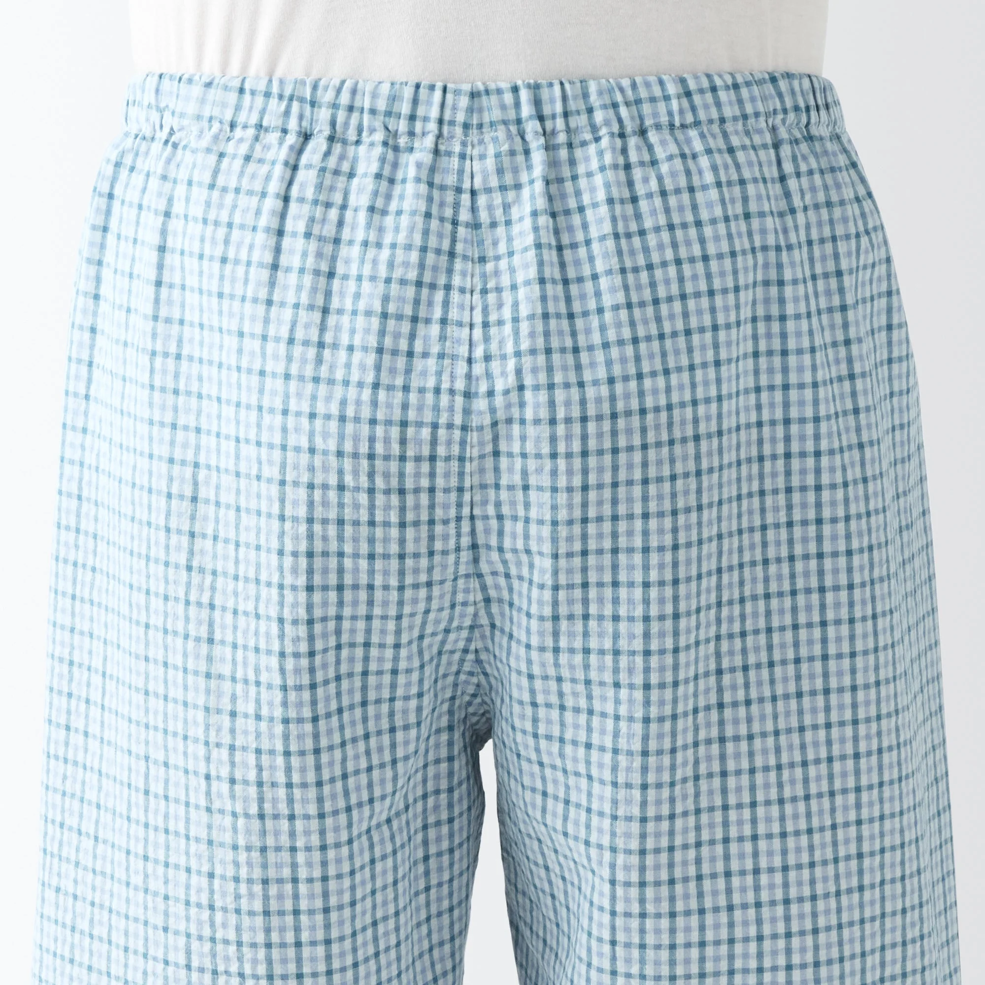 Men's Side Seamless Seersucker Short Sleeve Pajamas - Image 9