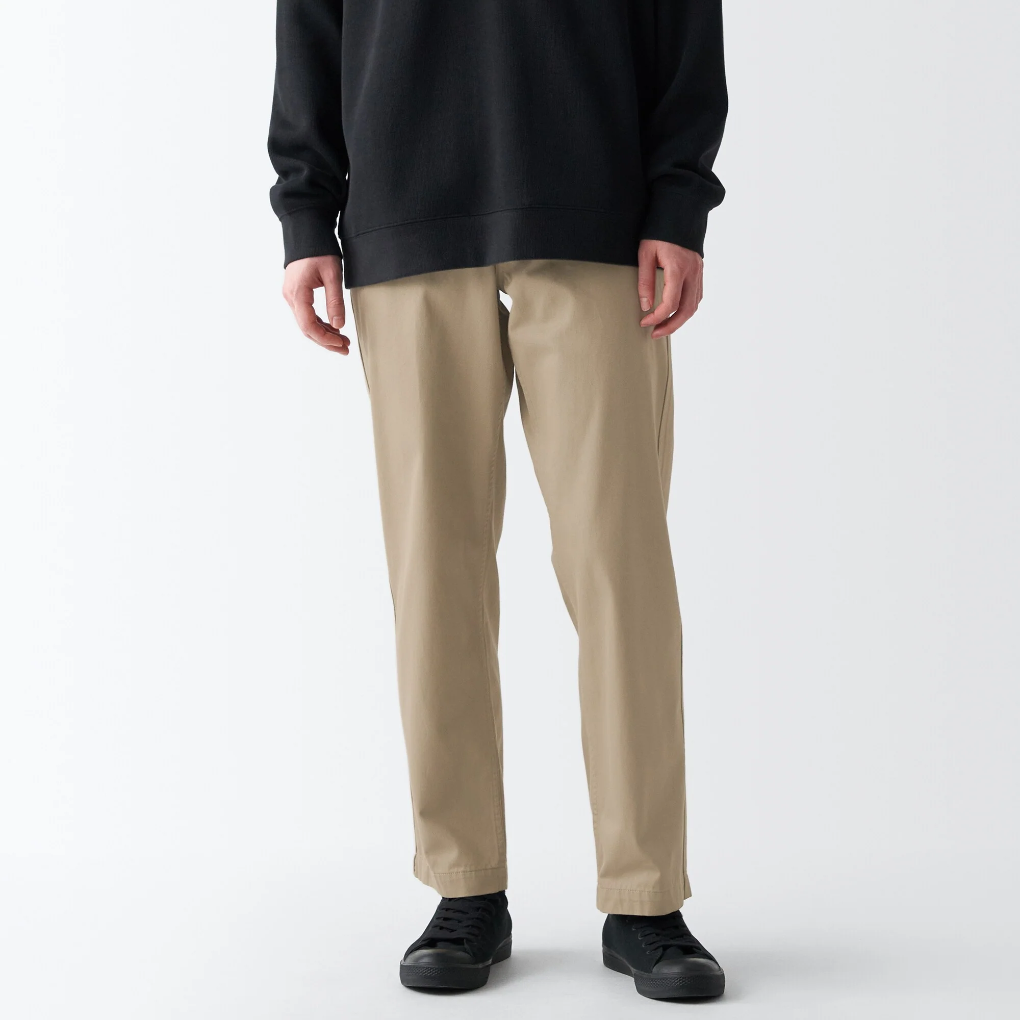 Men's Slub Yarn Chino Regular Pants (L 30inch / 76cm) - Image 12