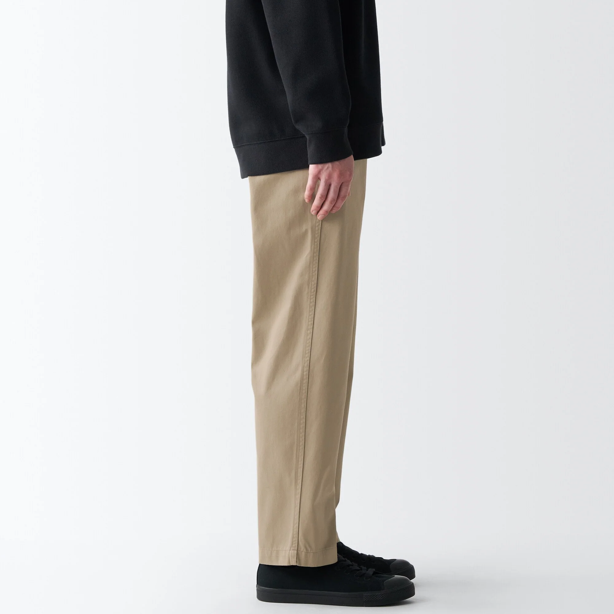 Men's Slub Yarn Chino Regular Pants (L 30inch / 76cm) - Image 14