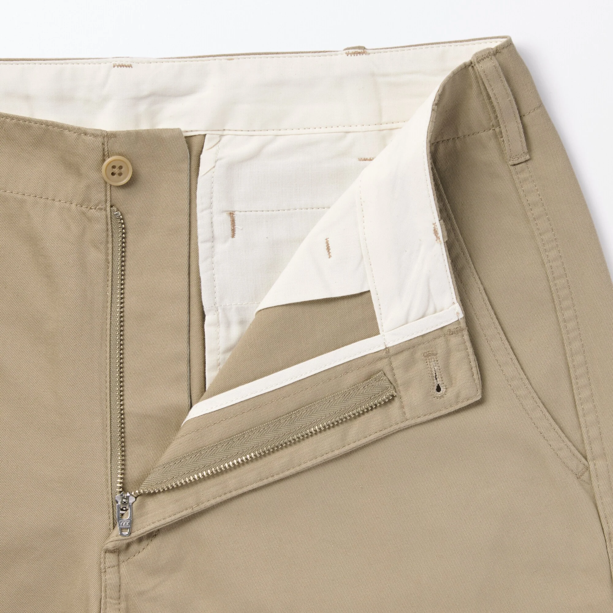 Men's Slub Yarn Chino Regular Pants (L 30inch / 76cm) - Image 18