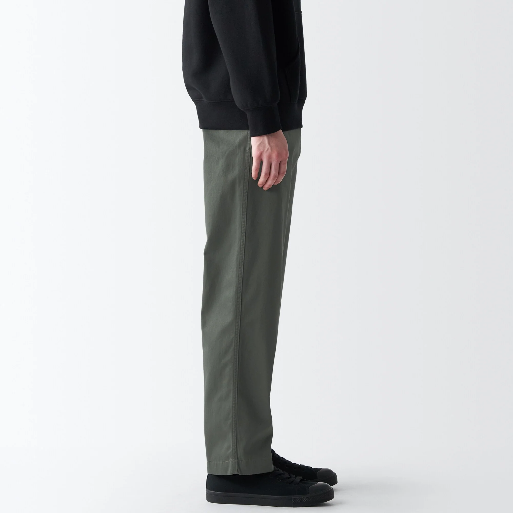 Men's Slub Yarn Chino Regular Pants (L 30inch / 76cm) - Image 23