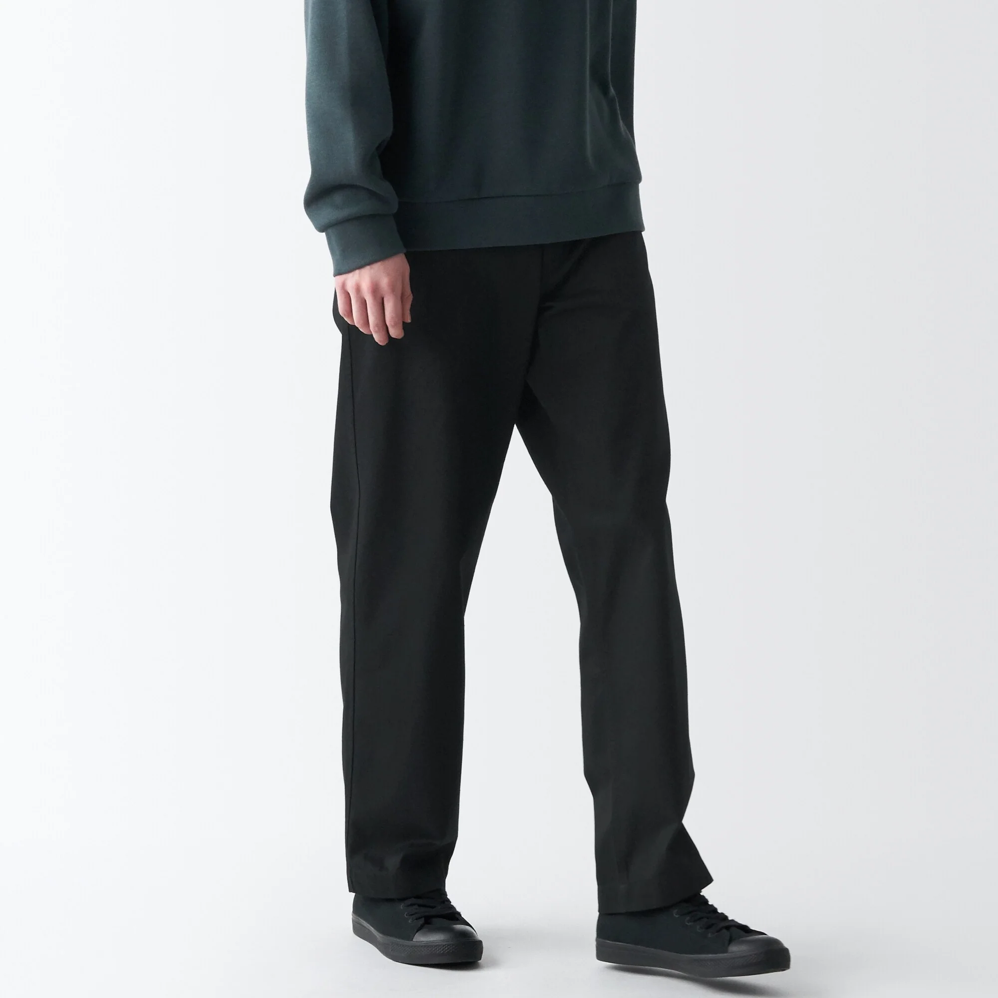 Men's Slub Yarn Chino Regular Pants (L 30inch / 76cm) - Image 30