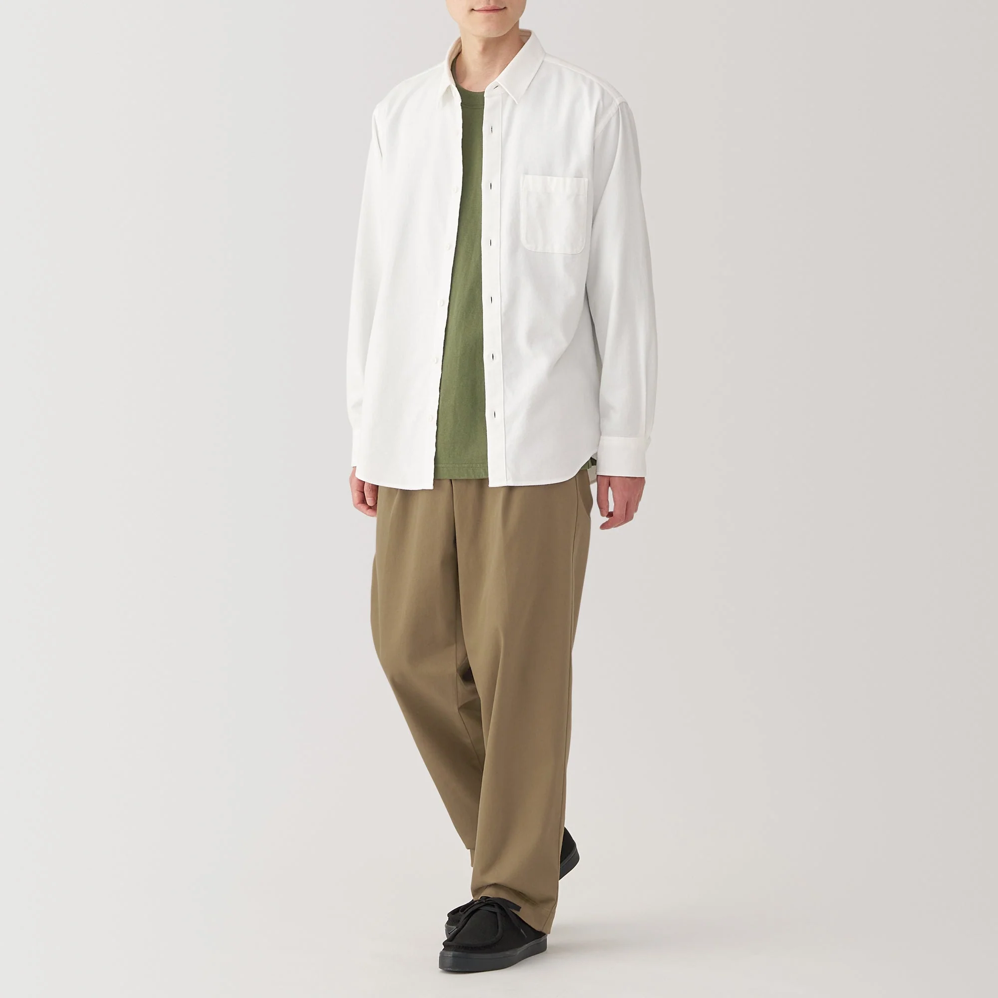 Men's Stretch Chino Darted Wide Pants (L29") - Image 14