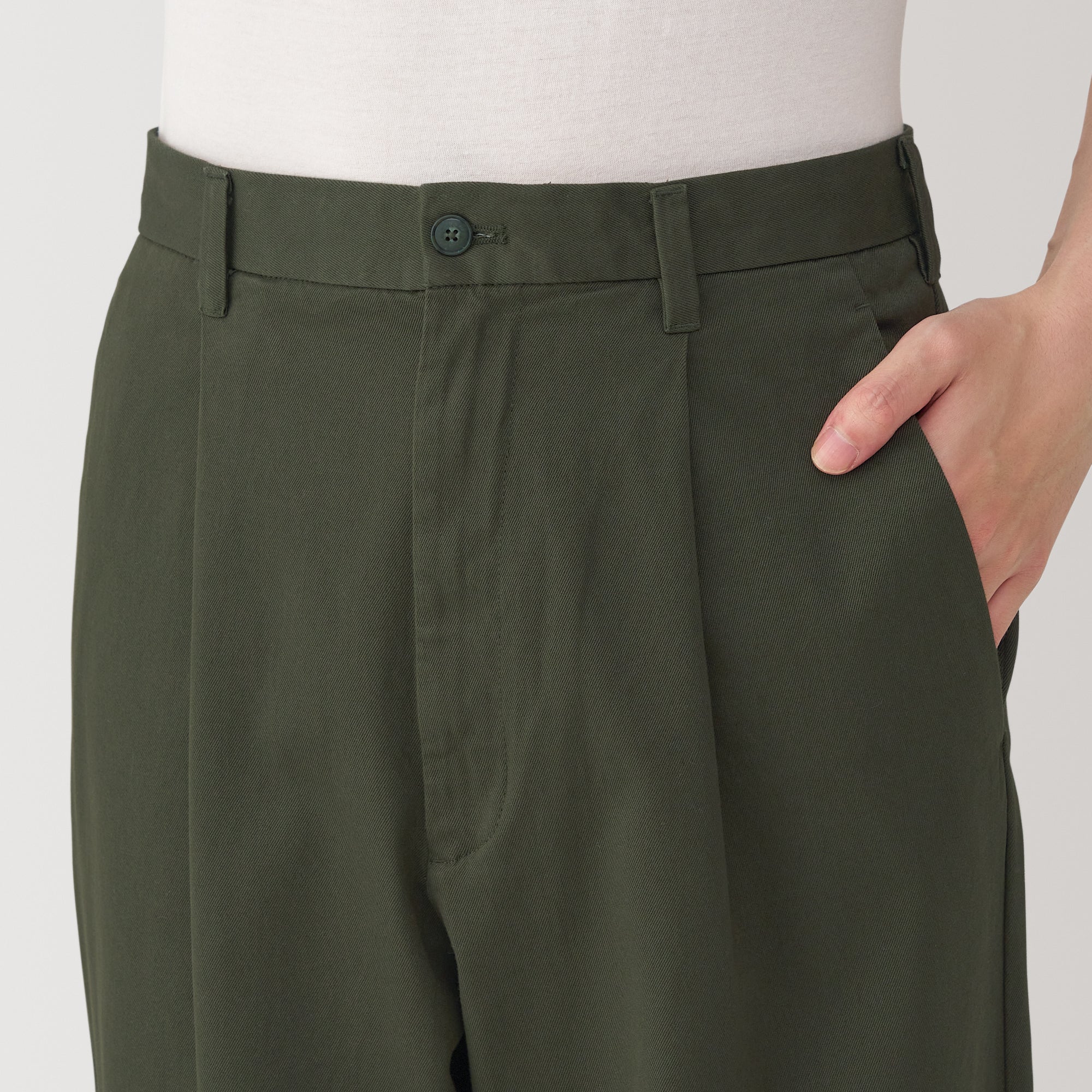 Men's Stretch Chino Darted Wide Pants (L29") - Image 27