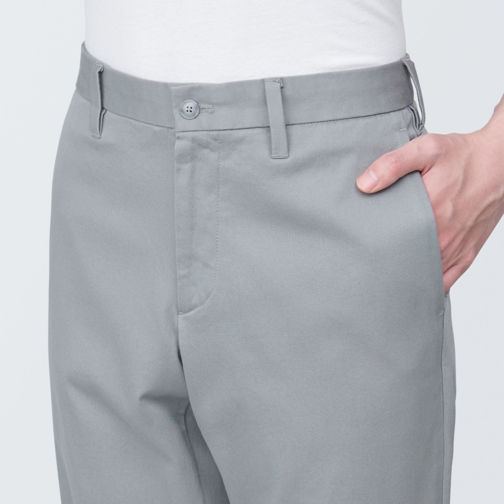 Men's Stretch Chino Slim Fit Pants (L 32inch / 82cm) - Image 17