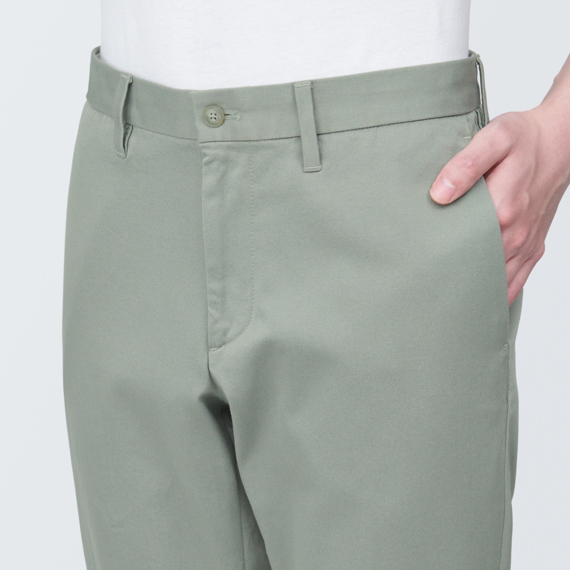 Men's Stretch Chino Slim Fit Pants (L 32inch / 82cm) - Image 7