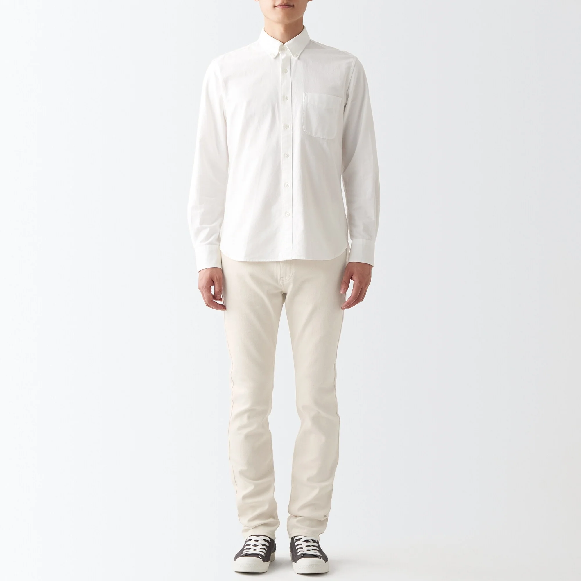 Men's Stretch Denim Slim Pants Natural (L 32inch / 82cm) - Image 4