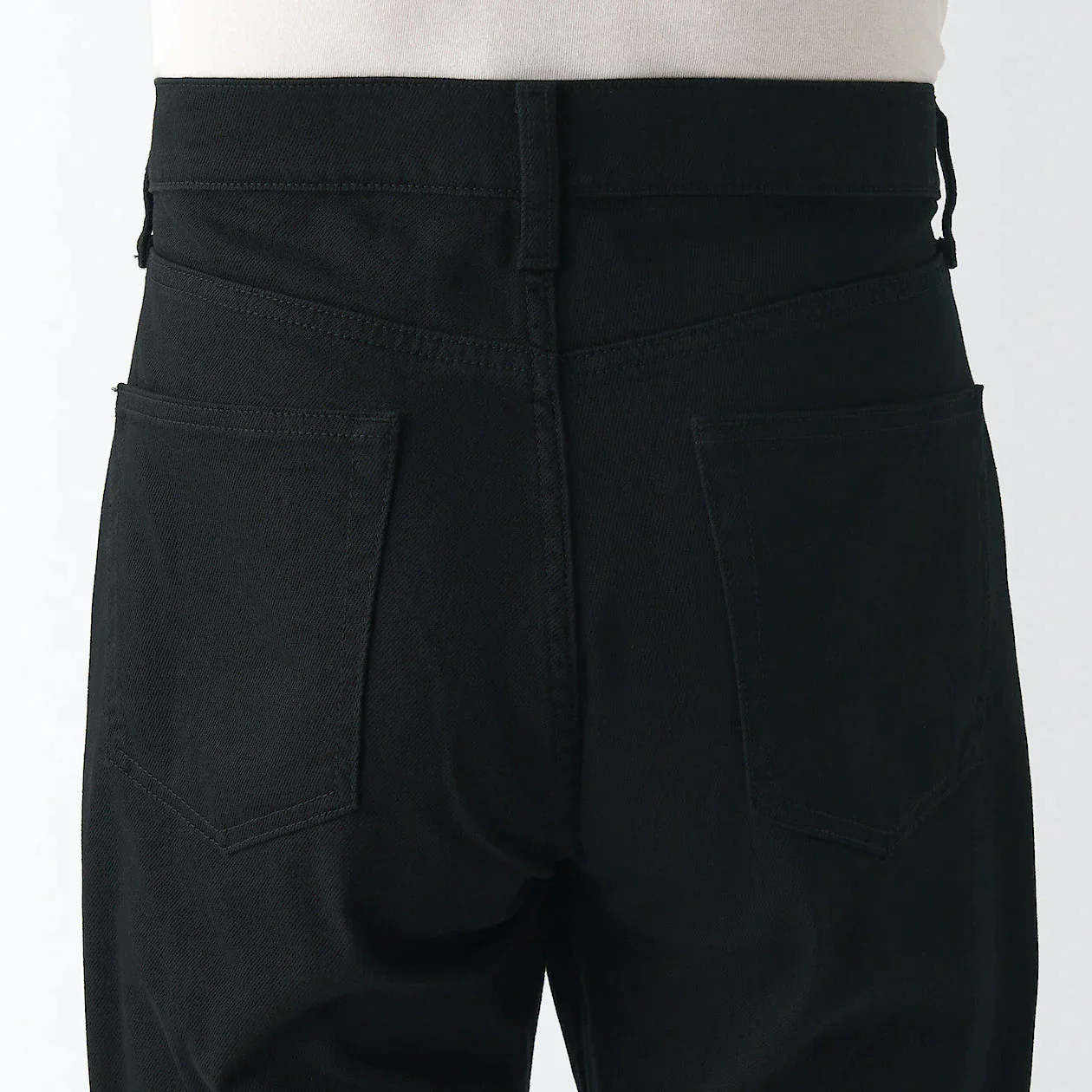 Men's Stretch Denim Slim Pants Black (L 32inch / 82cm) - Image 9