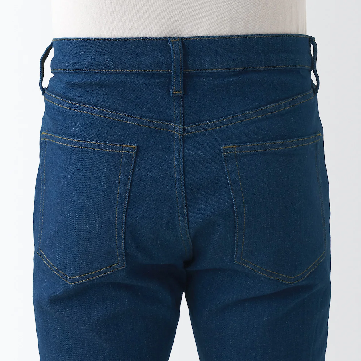 Men's Stretch Denim Slim Pants Blue (L 32inch / 82cm) - Image 8