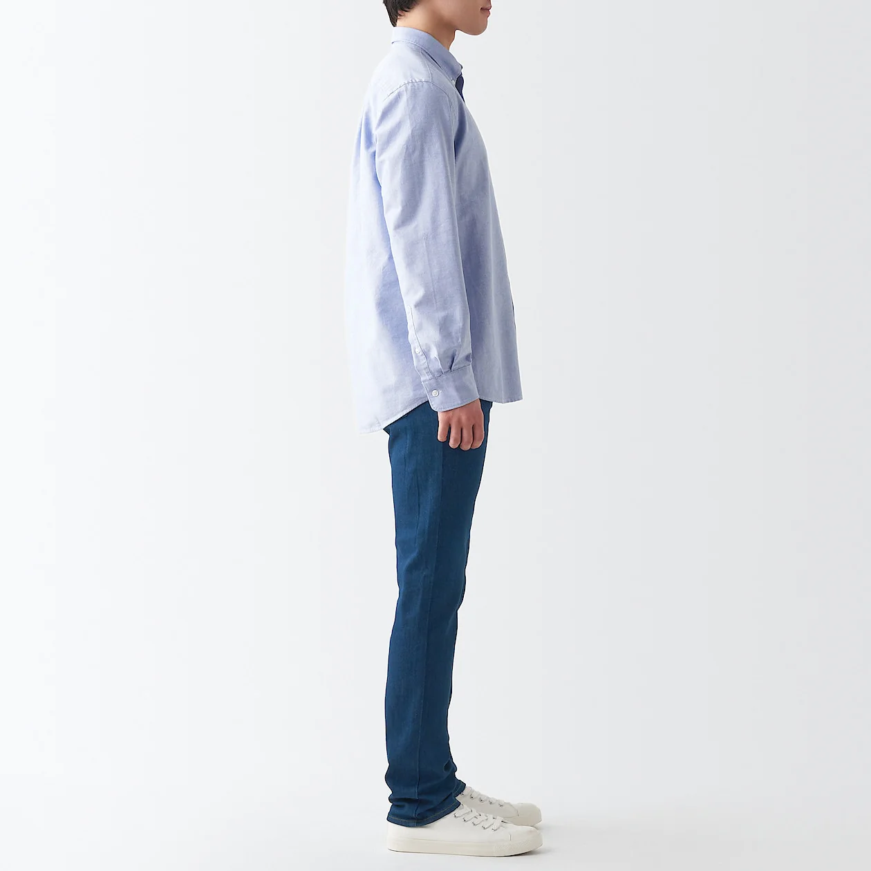 Men's Stretch Denim Slim Pants Blue (L 30inch / 76cm) - Image 5