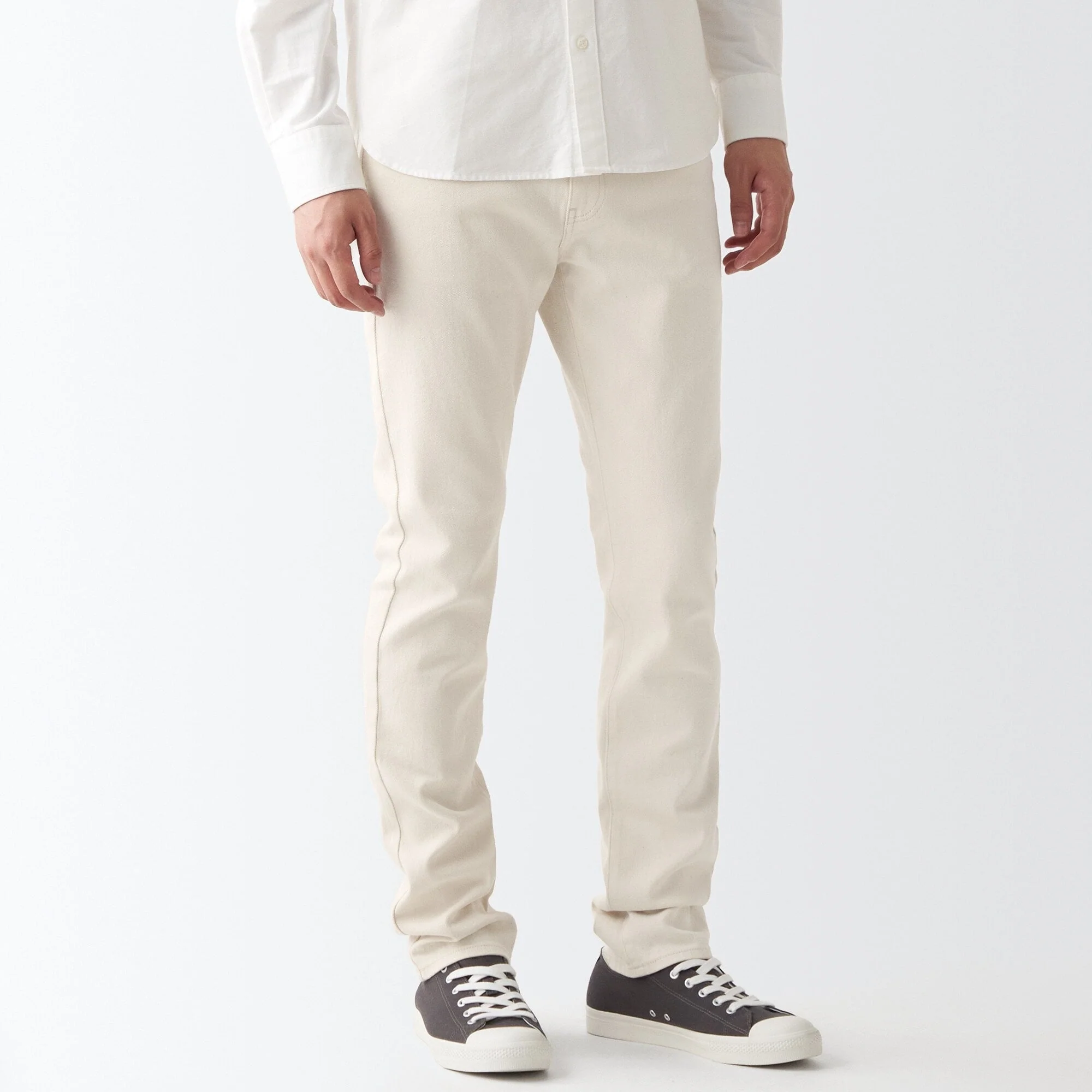 Men's Stretch Denim Slim Pants Natural (L 32inch / 82cm) - Image 3