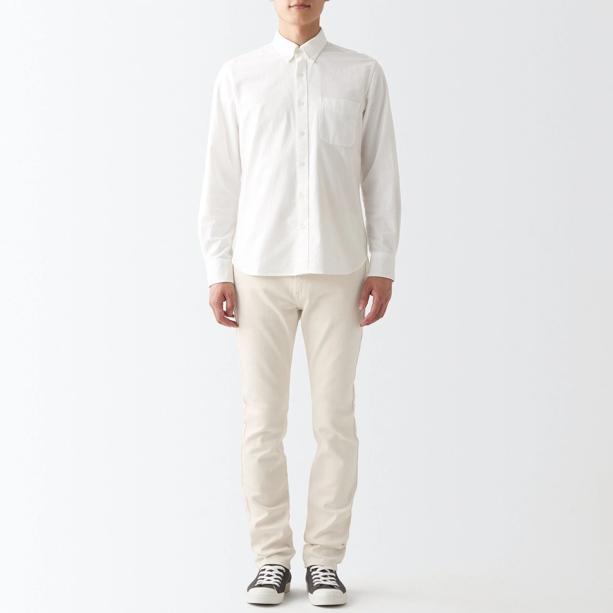 Men's Stretch Denim Slim Pants Natural (L 32inch / 82cm) - Image 4