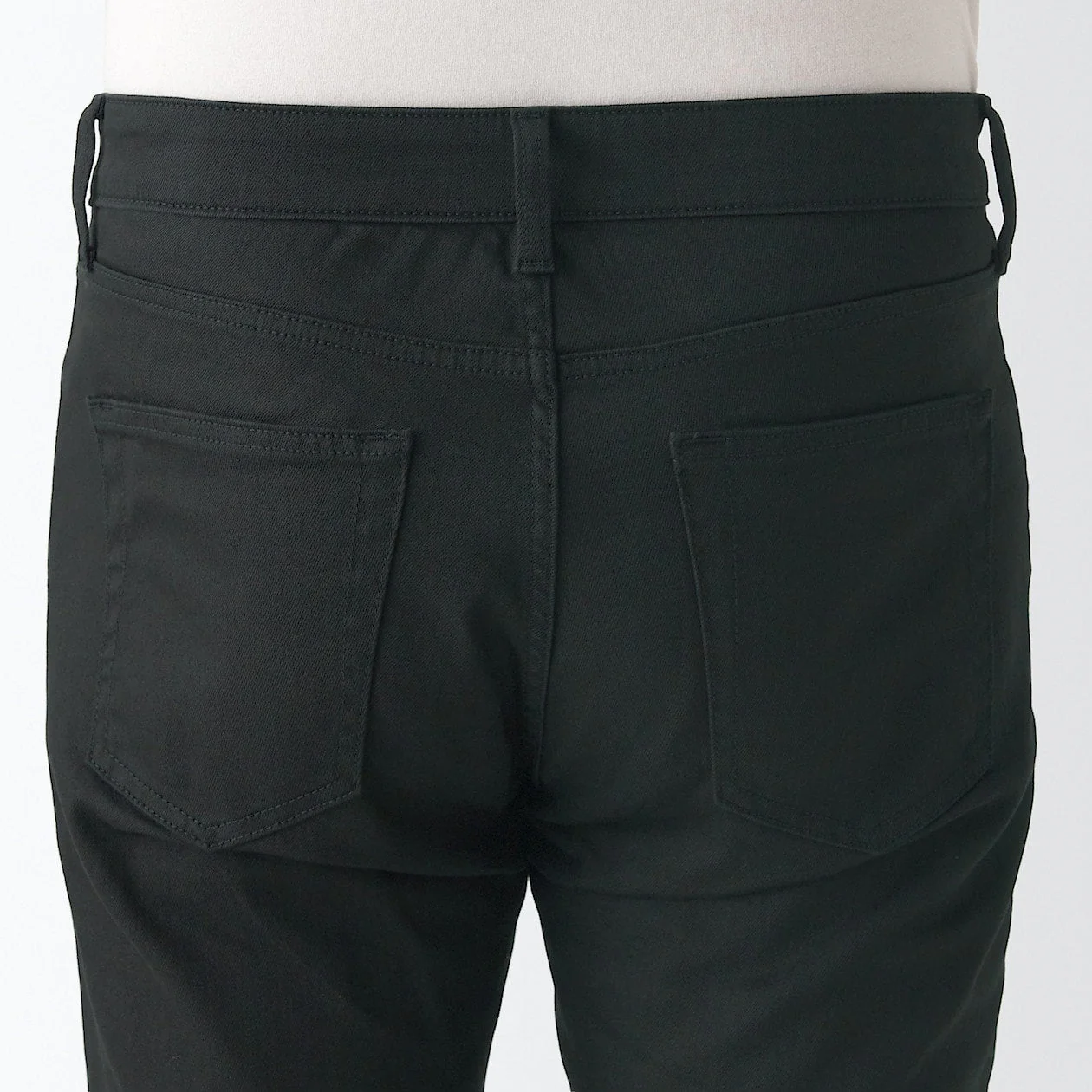 Men's Super Stretch Denim Skinny Pants Black (L 30inch / 76cm) - Image 9
