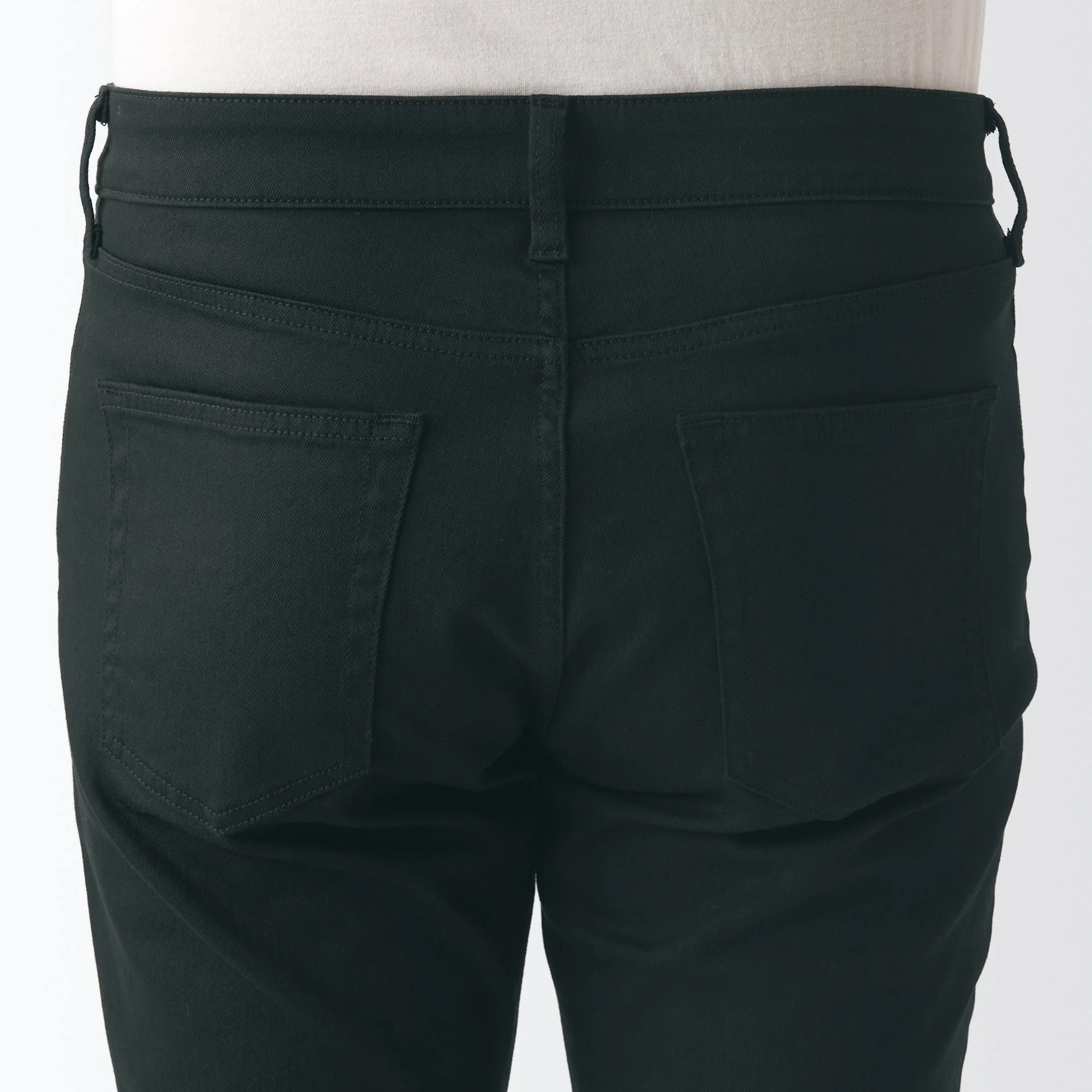 Men's Super Stretch Denim Skinny Pants Black (L 32inch / 82cm) - Image 9