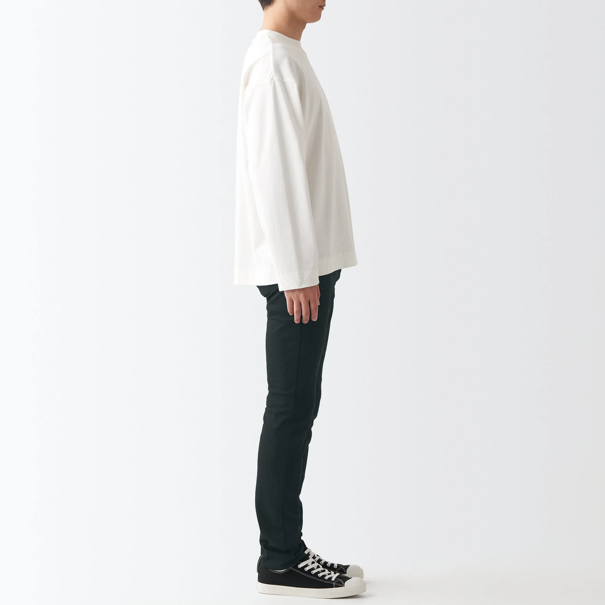 Men's Super Stretch Denim Skinny Pants Black (L 32inch / 82cm) - Image 5