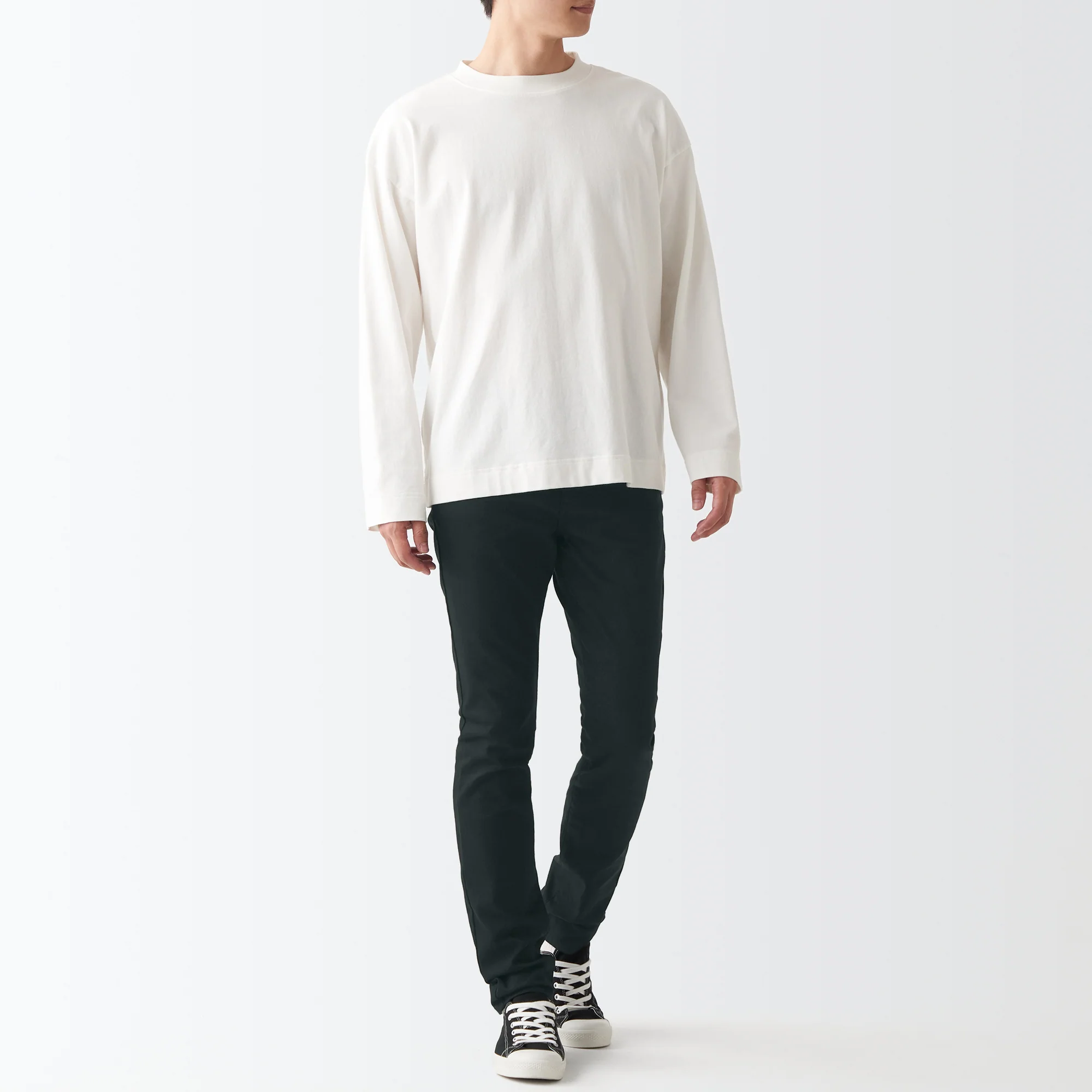 Men's Super Stretch Denim Skinny Pants Black (L 32inch / 82cm) - Image 7