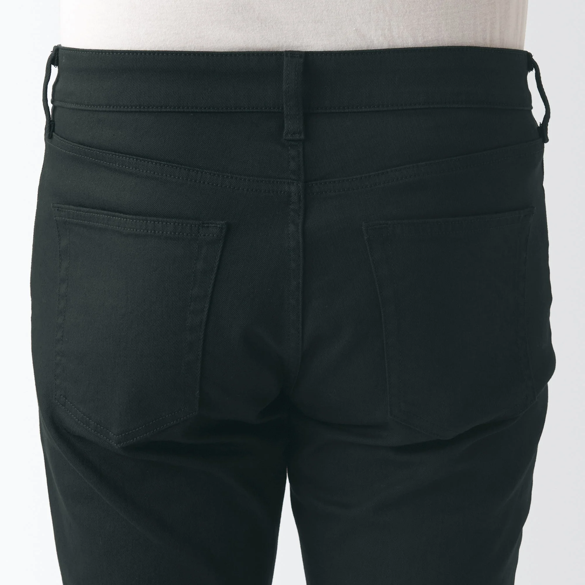 Men's Super Stretch Denim Skinny Pants Black (L 32inch / 82cm) - Image 9
