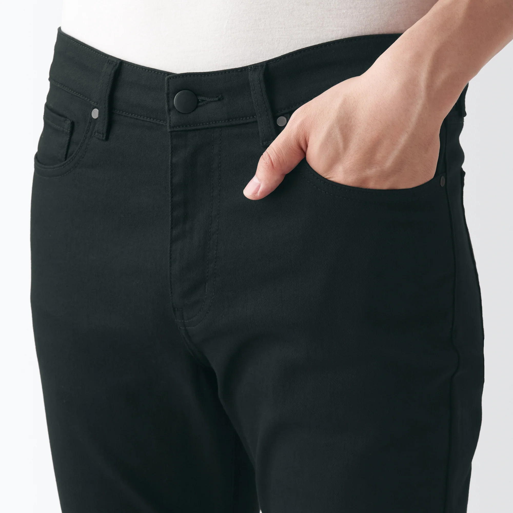 Men's Super Stretch Denim Skinny Pants Black (L32inch / 82cm) - Image 8