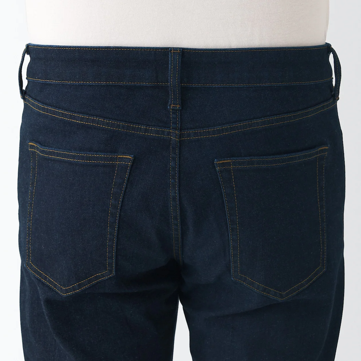 Men's Super Stretch Denim Skinny Pants Dark Navy (L 30inch / 76cm) - Image 9