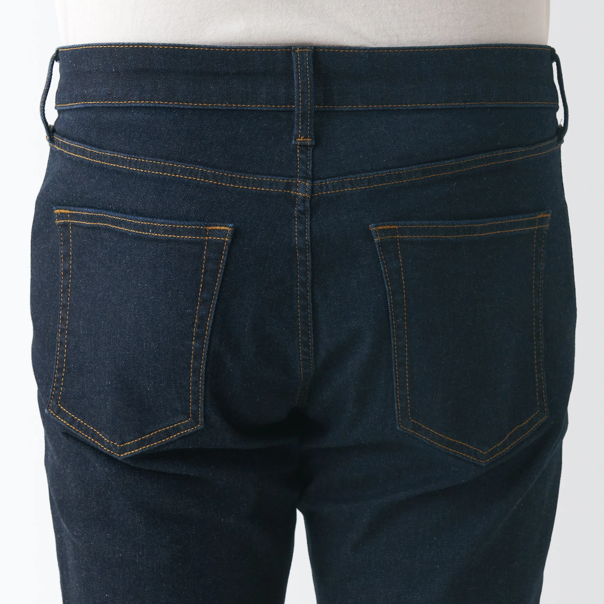 Men's Super Stretch Denim Skinny Pants Dark Navy (L32inch / 82cm) - Image 9