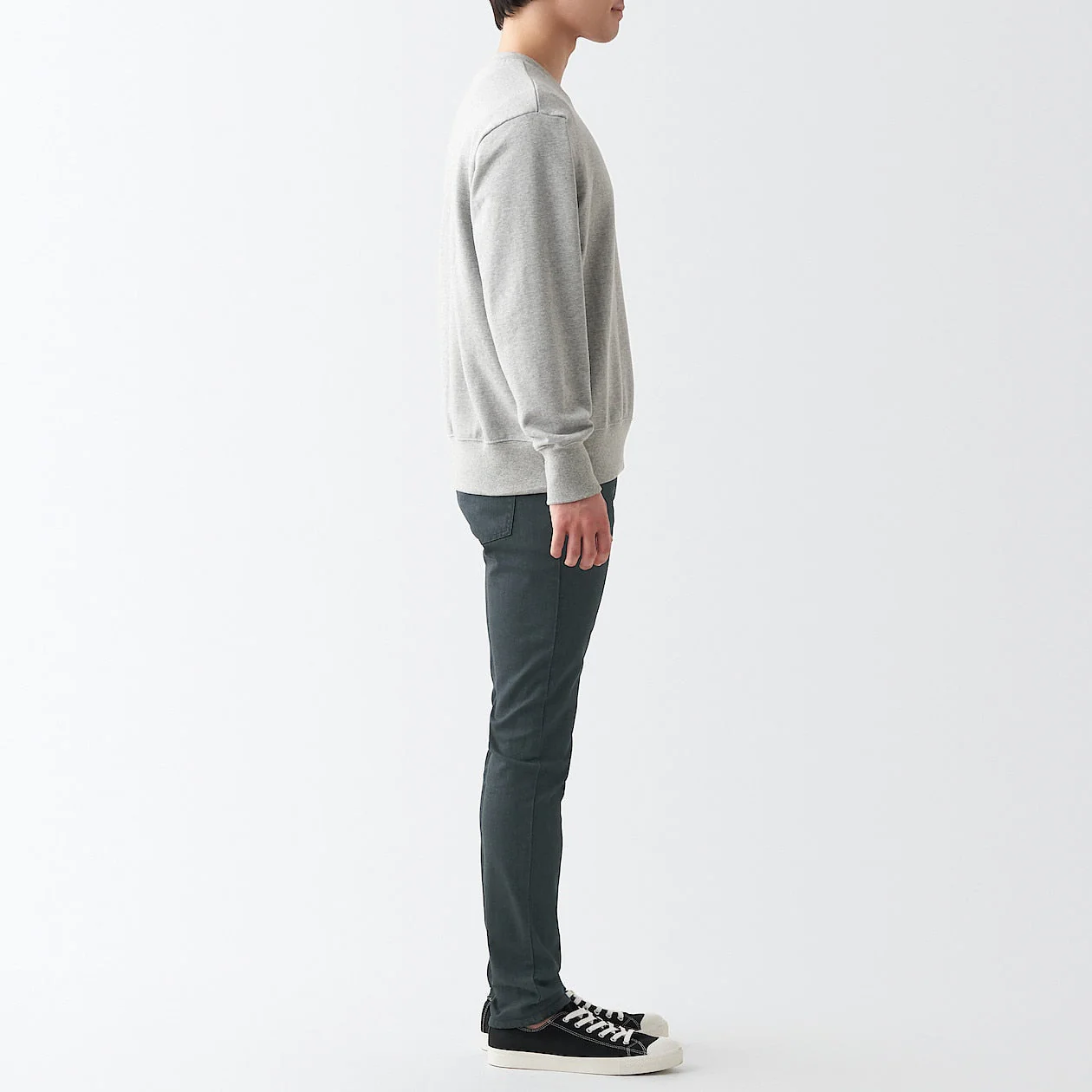 Men's Super Stretch Denim Skinny Pants Charcoal Grey (L 32inch / 82cm) - Image 5