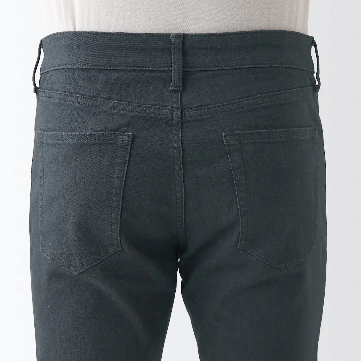 Men's Super Stretch Denim Skinny Pants Charcoal Grey (L 32inch / 82cm) - Image 8