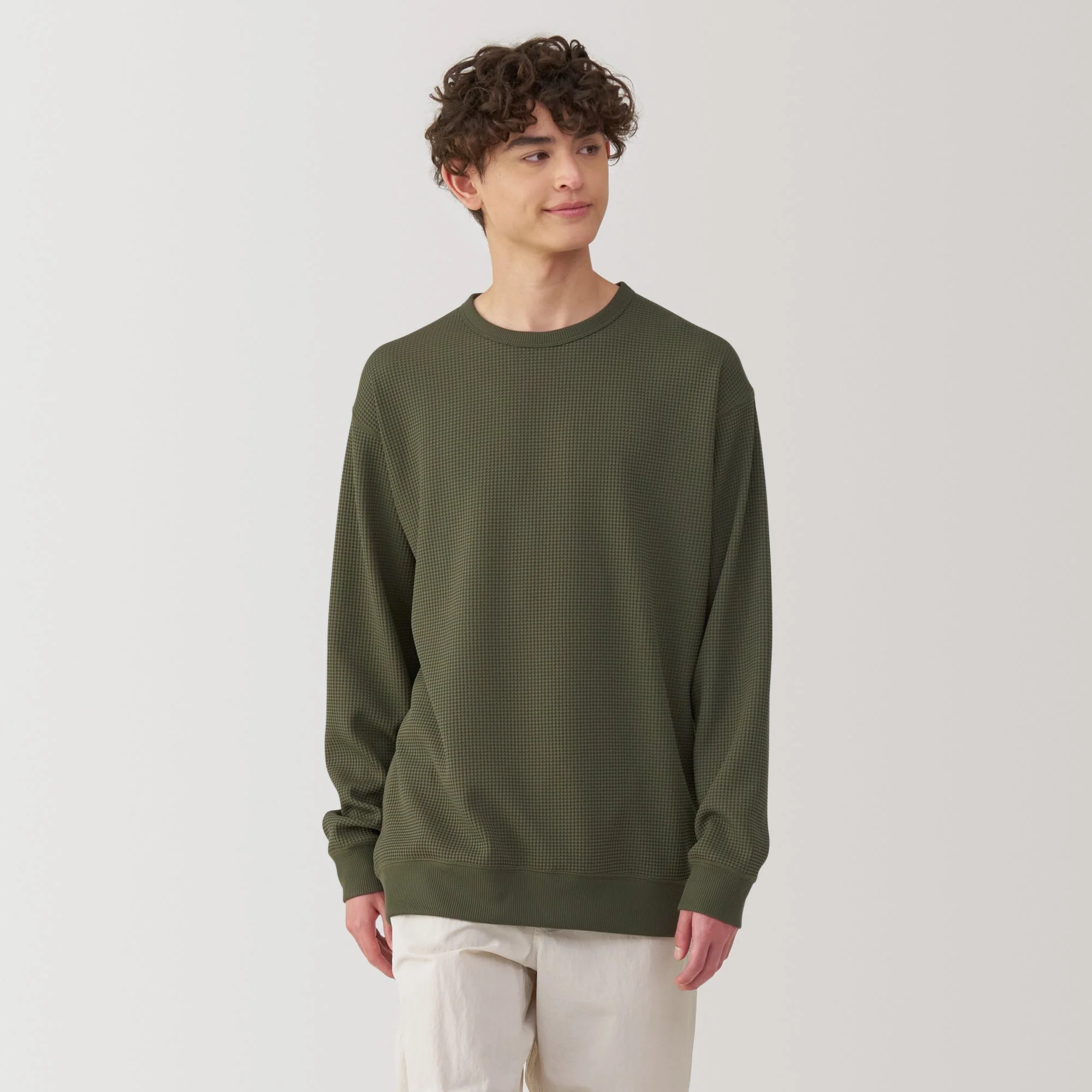 Men's UV Protection Quick Dry Waffle Long Sleeve T-Shirt - Image 3