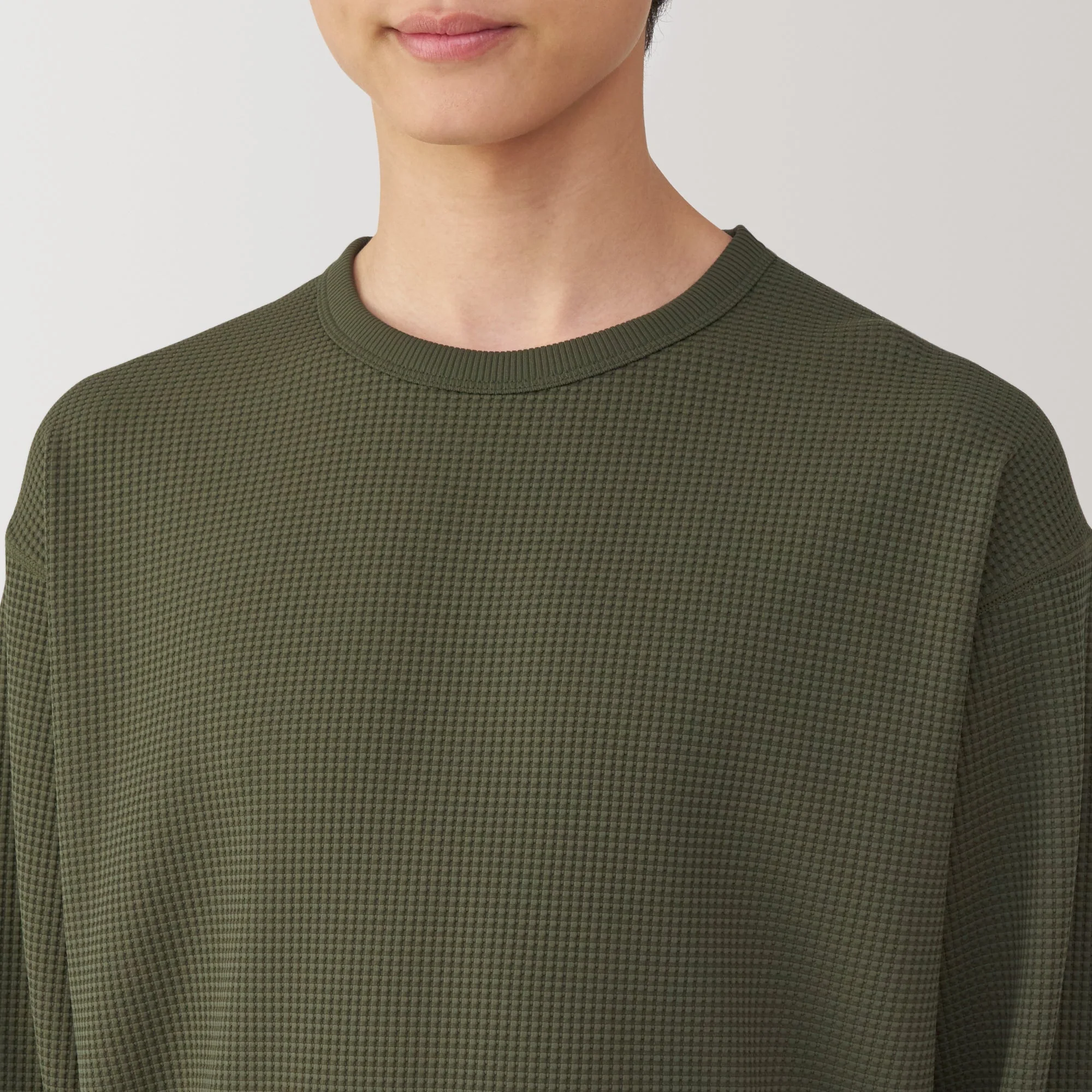 Men's UV Protection Quick Dry Waffle Long Sleeve T-Shirt - Image 7