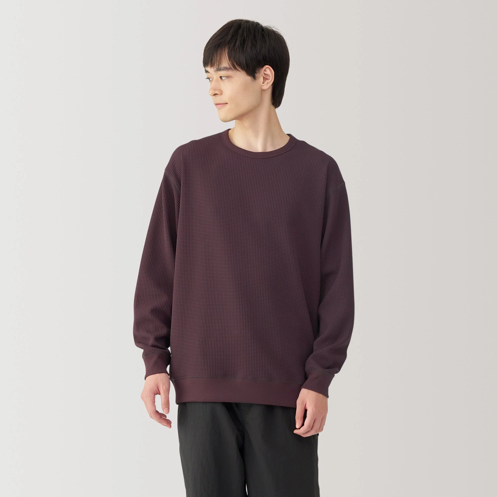 Men's UV Protection Quick Dry Waffle Long Sleeve T-Shirt