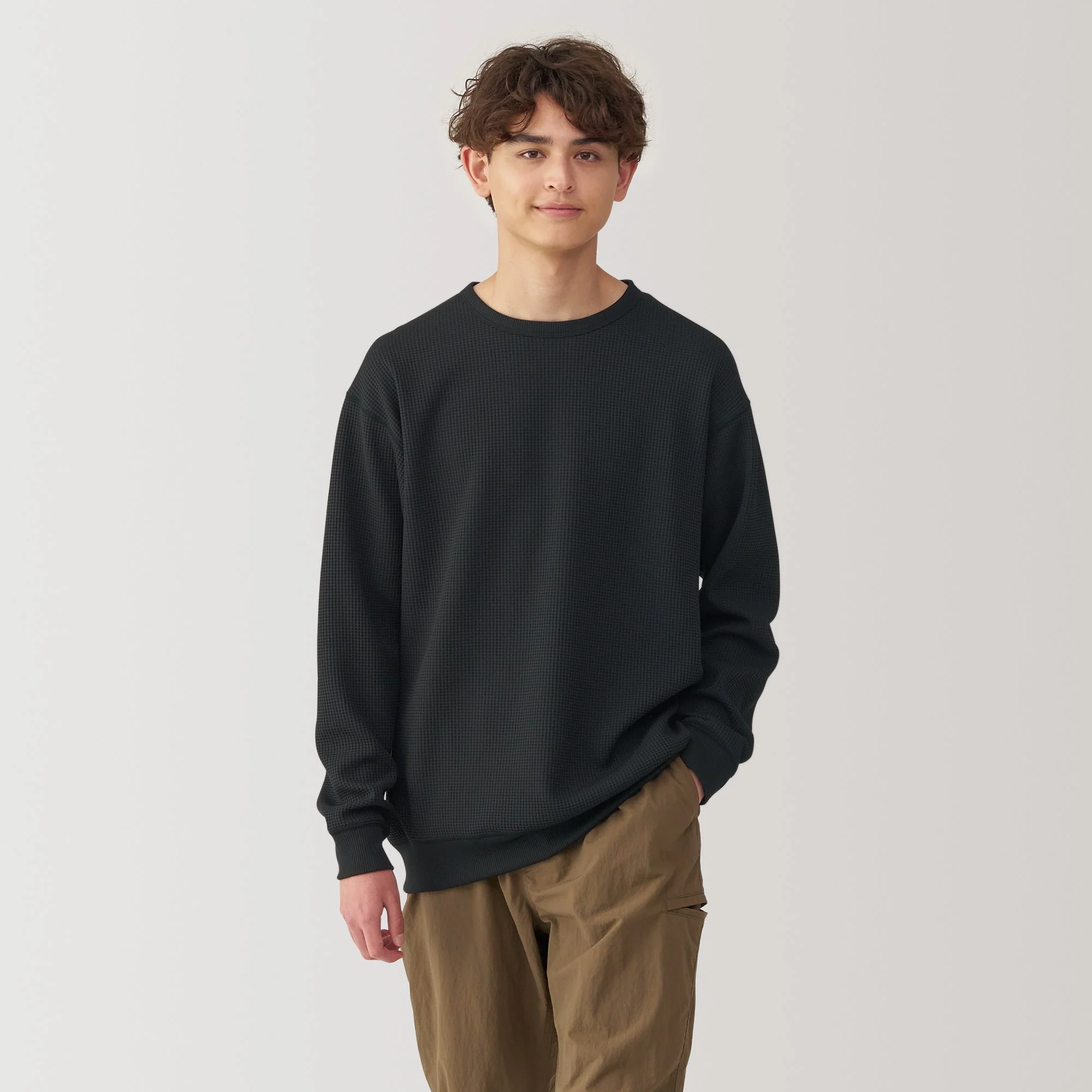 Men's UV Protection Quick Dry Waffle Long Sleeve T-Shirt - Image 21