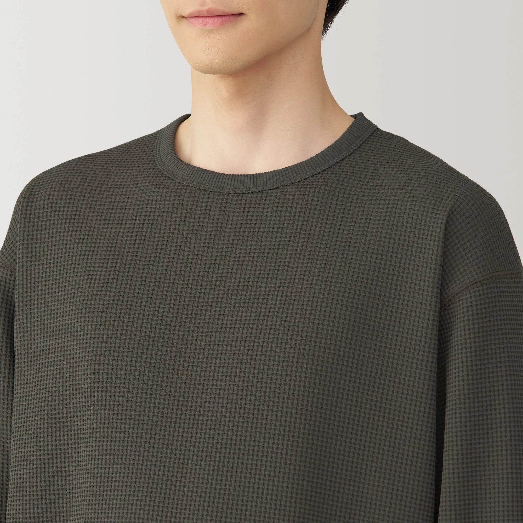 Men's UV Protection Quick Dry Waffle Long Sleeve T-Shirt - Image 36