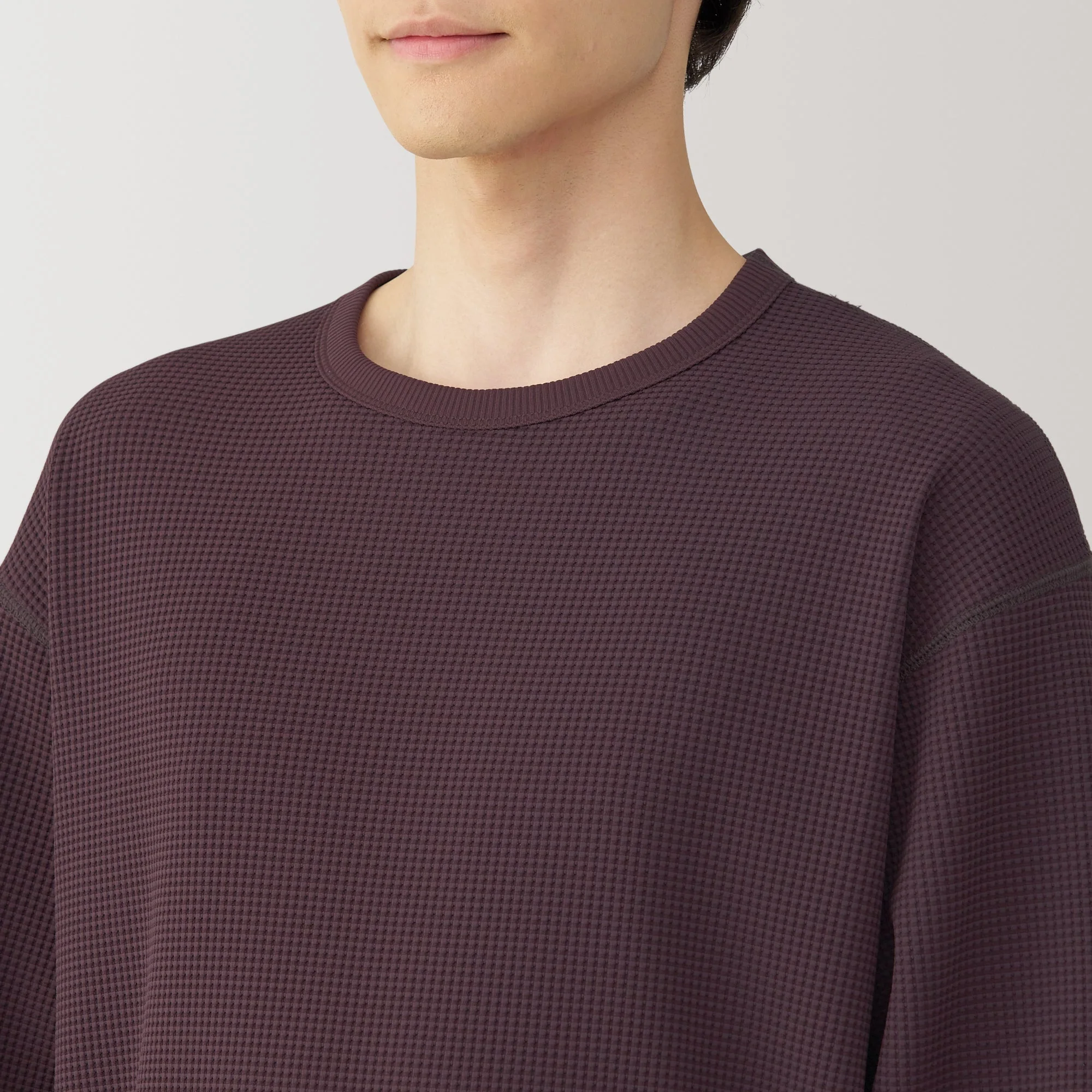 Men's UV Protection Quick Dry Waffle Long Sleeve T-Shirt - Image 9