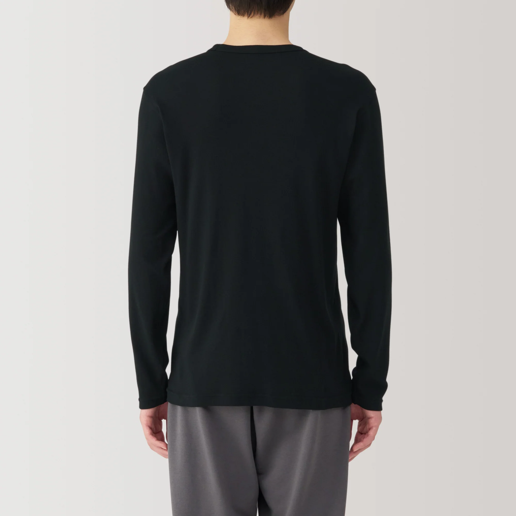 Men's Warm Cotton Crew Neck Long Sleeve T-Shirt - Image 6