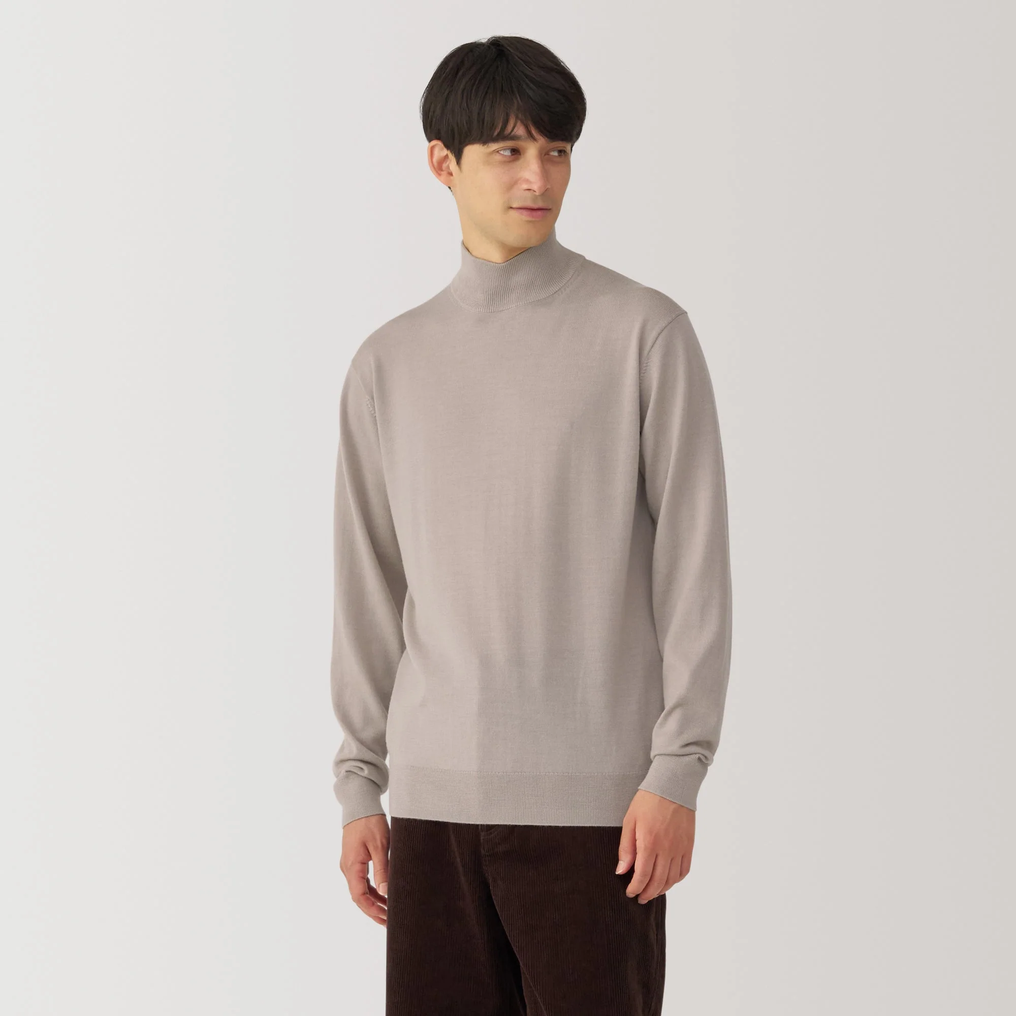 Men's Washable High Gauge High Neck Sweater - Image 10