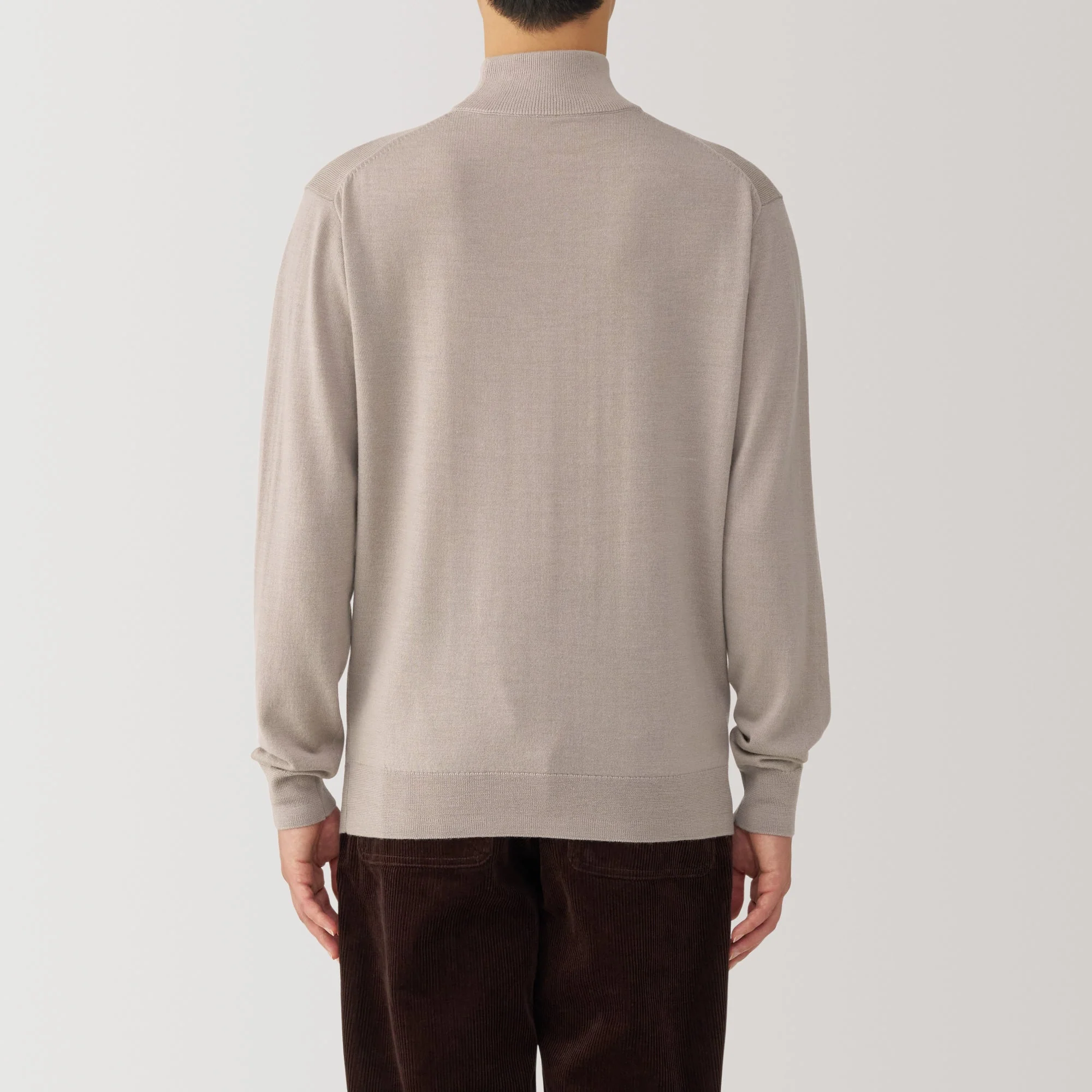 Men's Washable High Gauge High Neck Sweater - Image 13